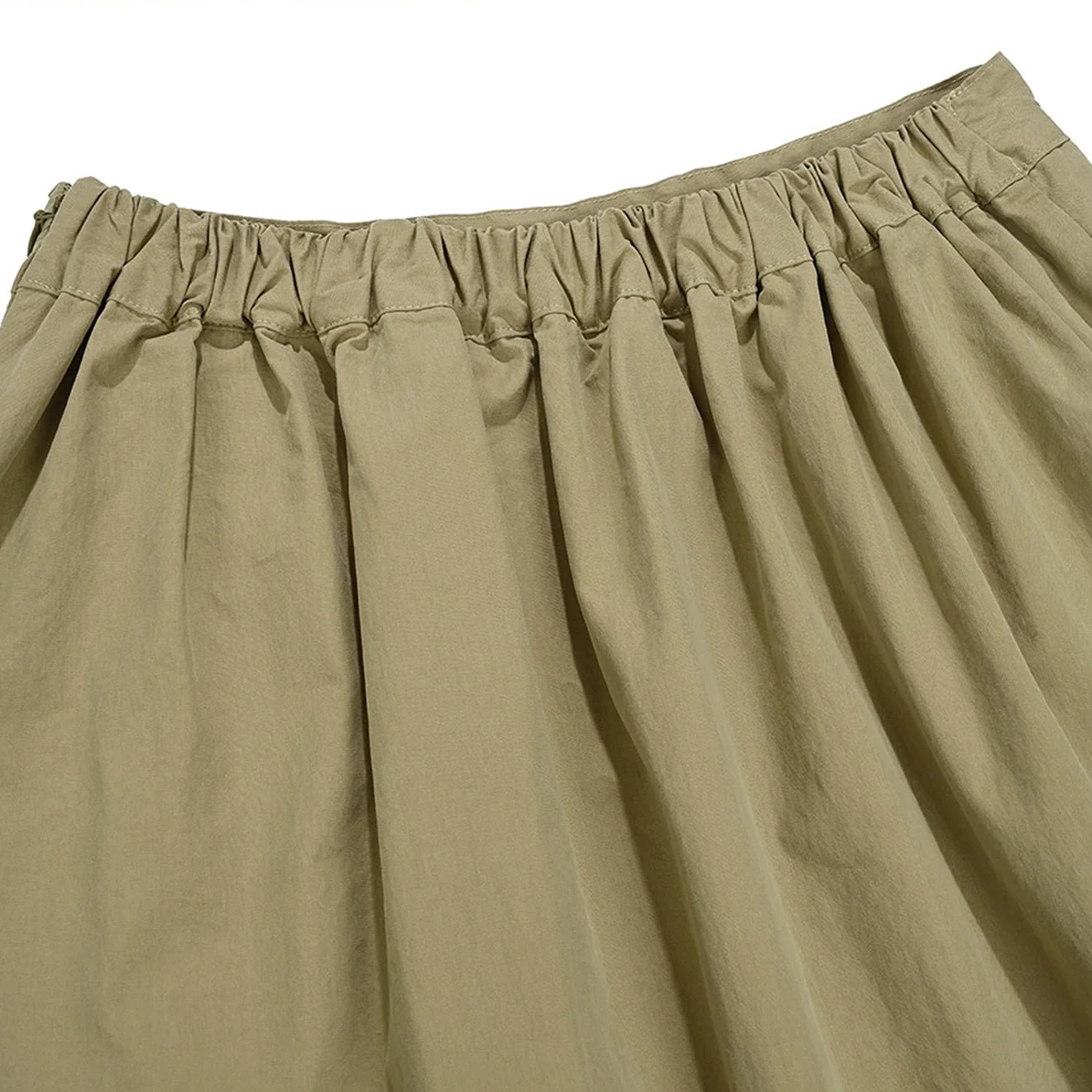 Kappy Womens Flare Banding Skirt Beige - Image 5