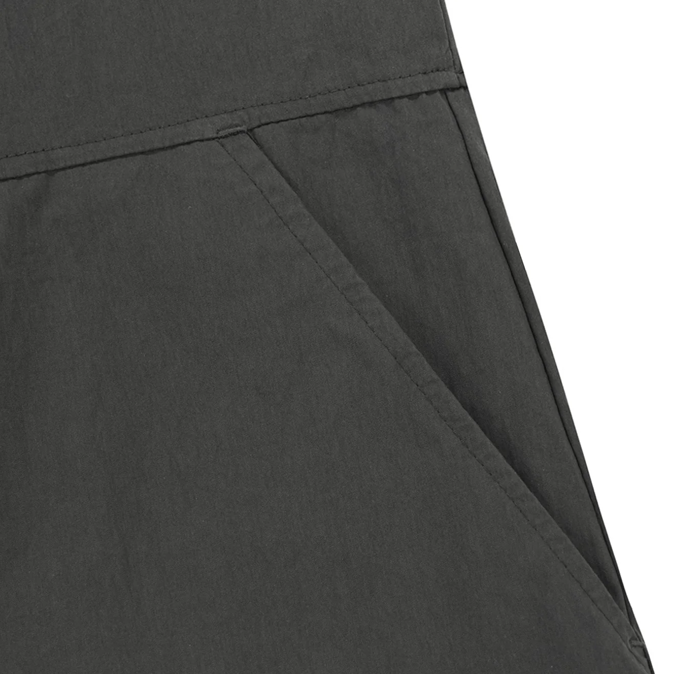 Kappy Womens Pocket Half Shirt Dress Charcoal - Image 5