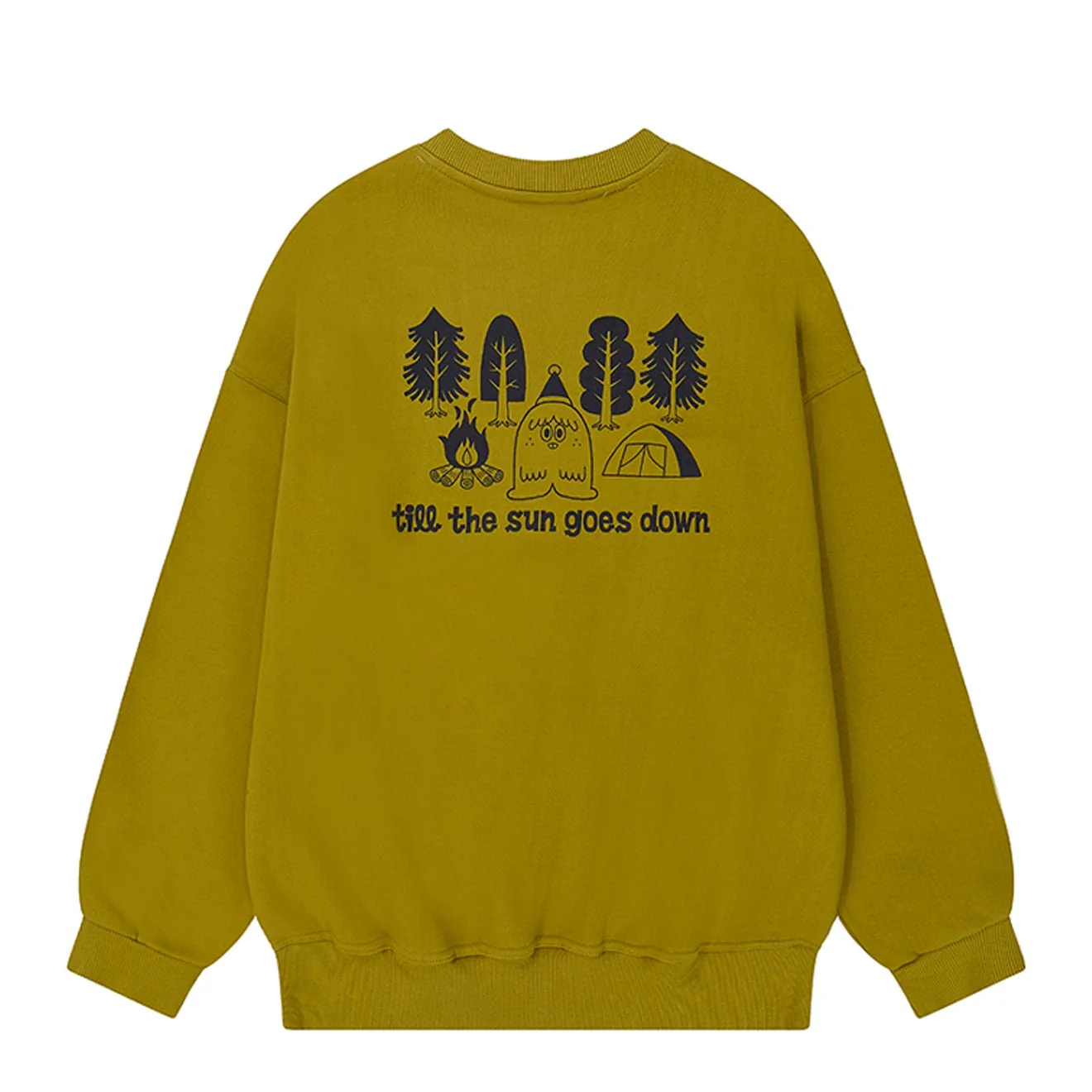 Kappy Yeti Fluff Sweat Shirt Mustard - Image 2