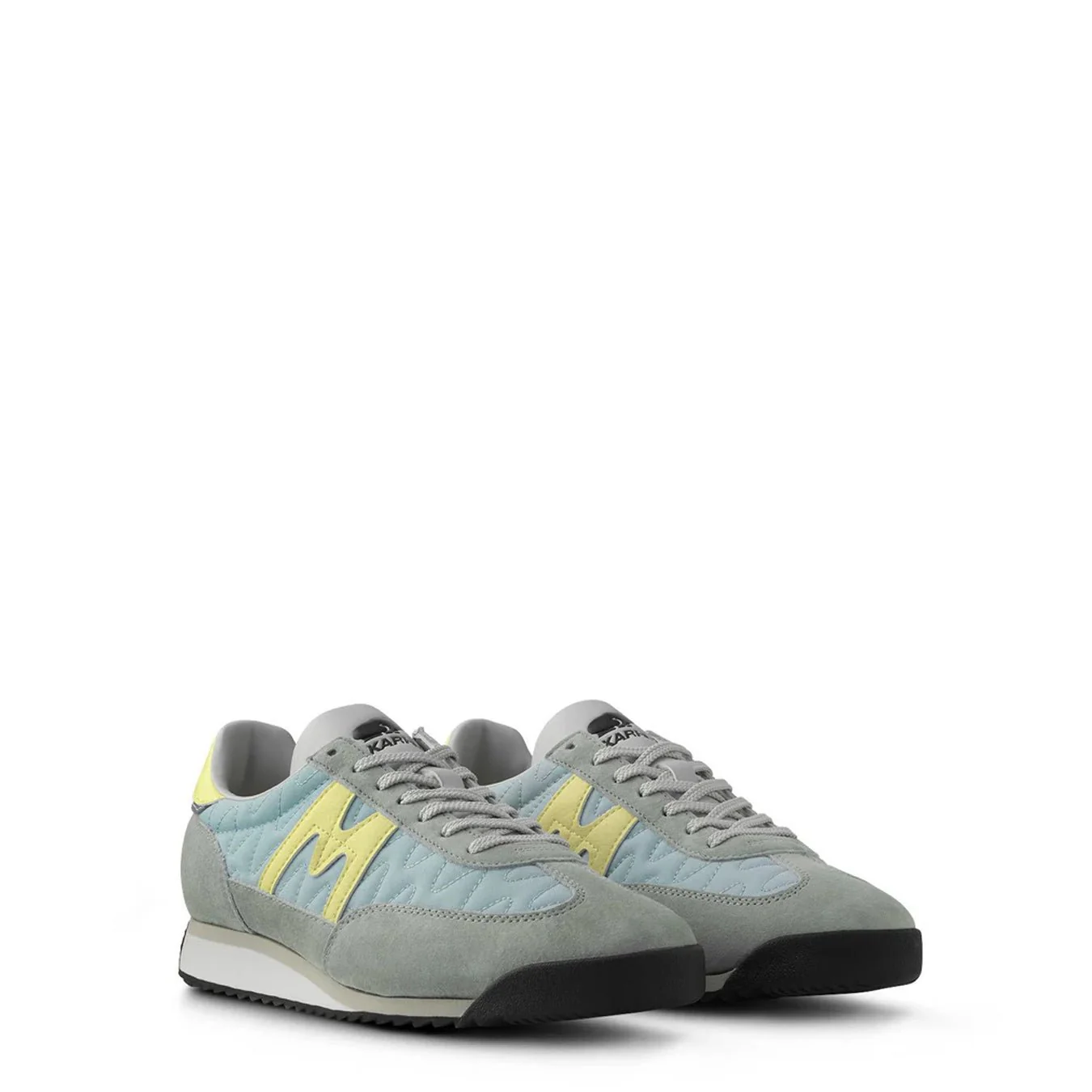 Karhu Womens Mestari Trainer Aqua Gray / Wax Yellow - Image 2