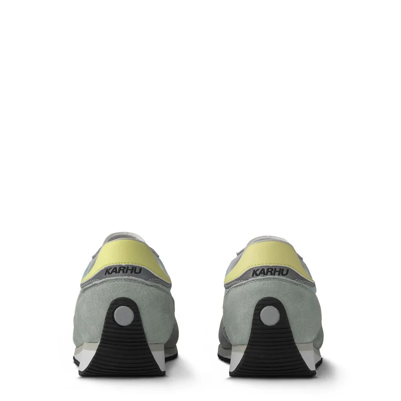 Karhu Womens Mestari Trainer Aqua Gray / Wax Yellow - Image 3