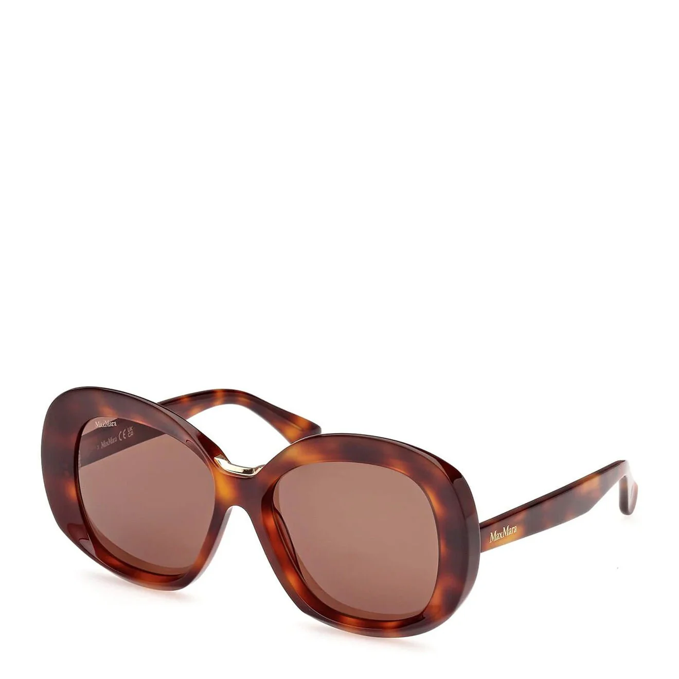 MaxMara Edna MM0087 52E 55 Sunglasses Dark Havana - Image 2