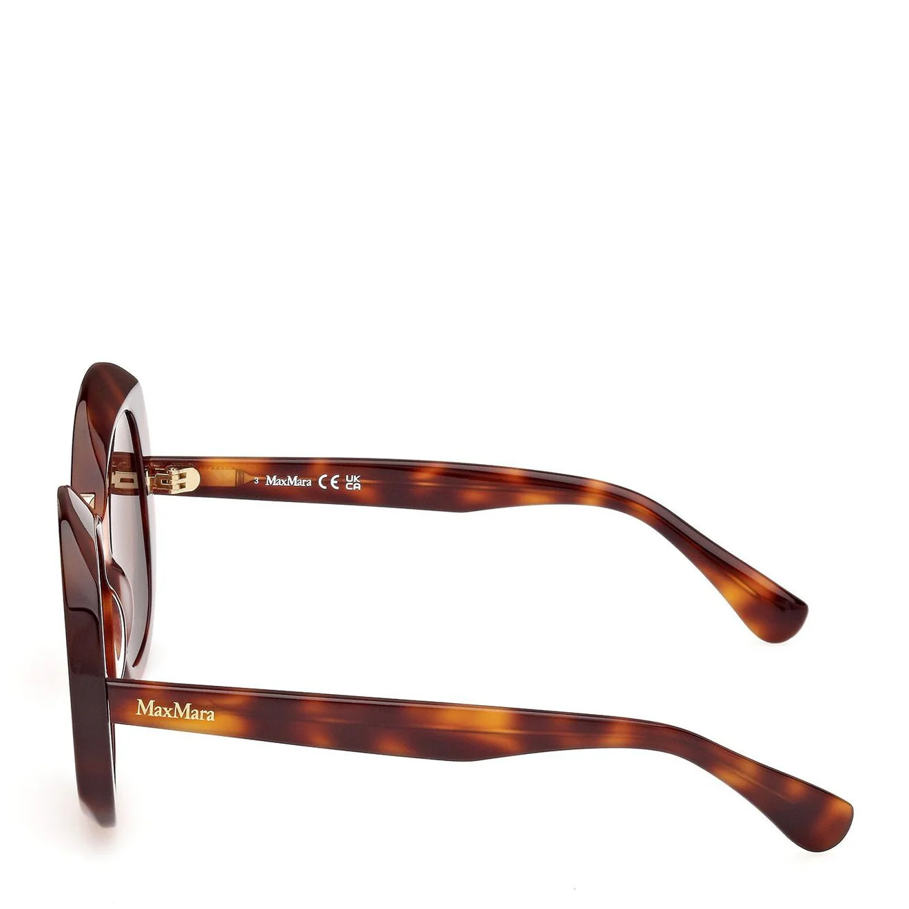 MaxMara Edna MM0087 52E 55 Sunglasses Dark Havana - Image 3