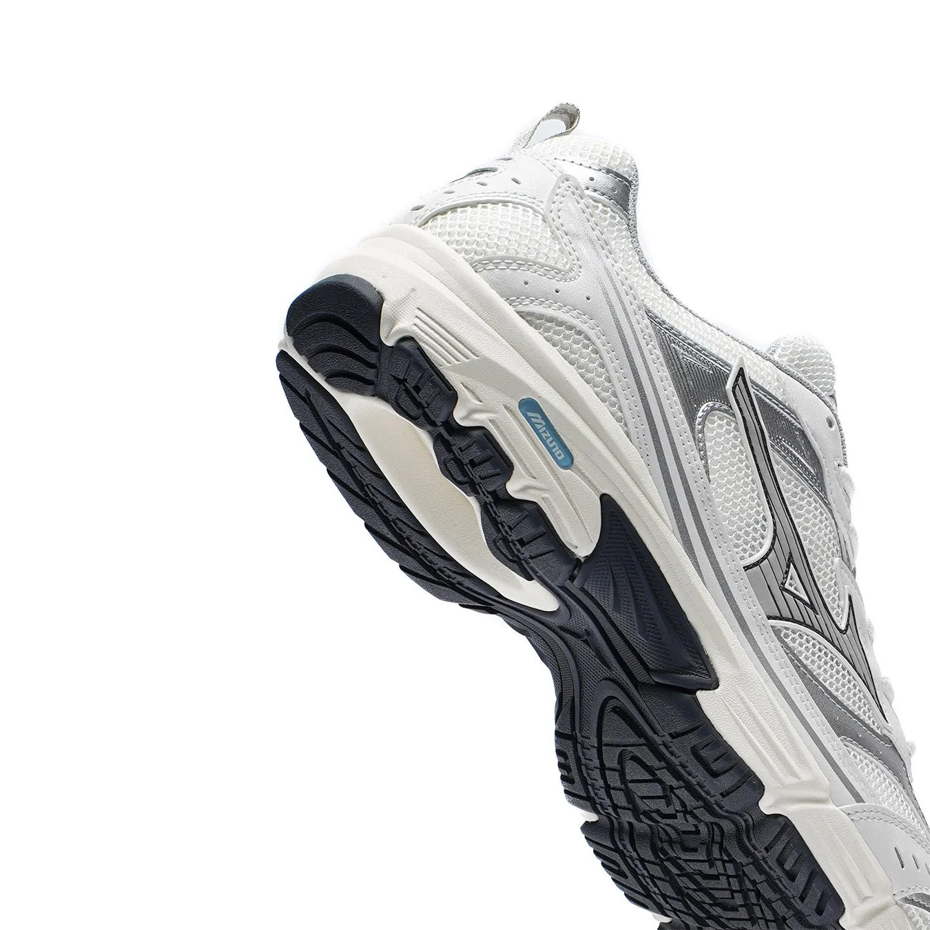Mizuno Womens MXR Trainer Snow White / Harbour Mist / Silver - Image 4