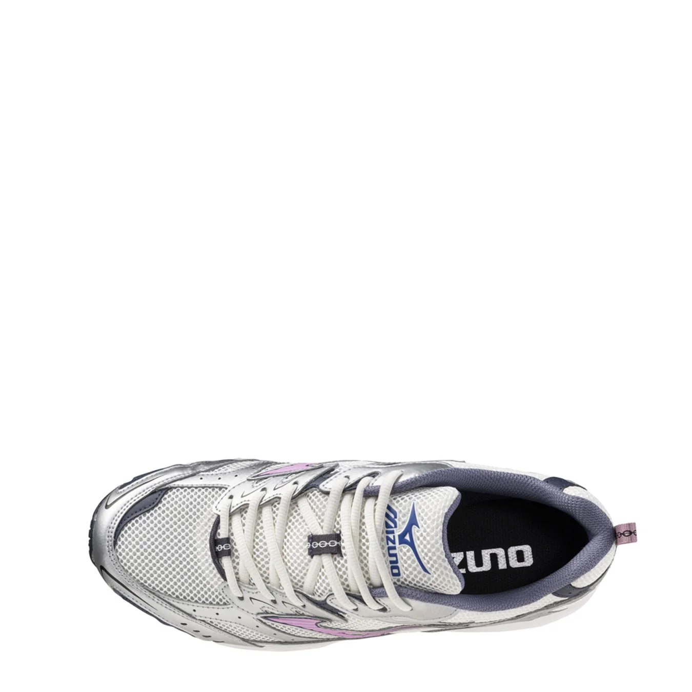 Mizuno Womens MXR Trainer Snow White / Lilac Chiffon / Silver - Image 2