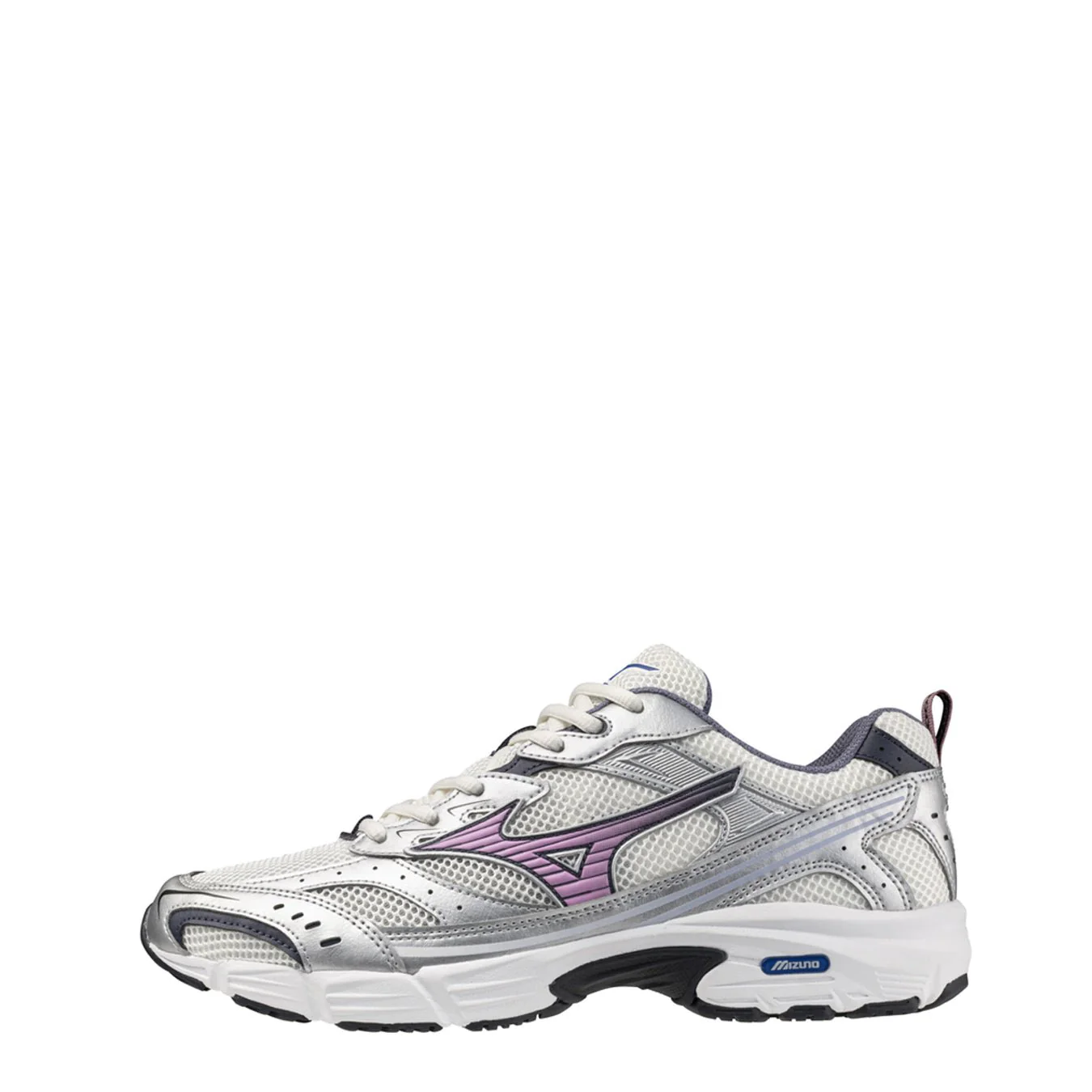 Mizuno Womens MXR Trainer Snow White / Lilac Chiffon / Silver - Image 5