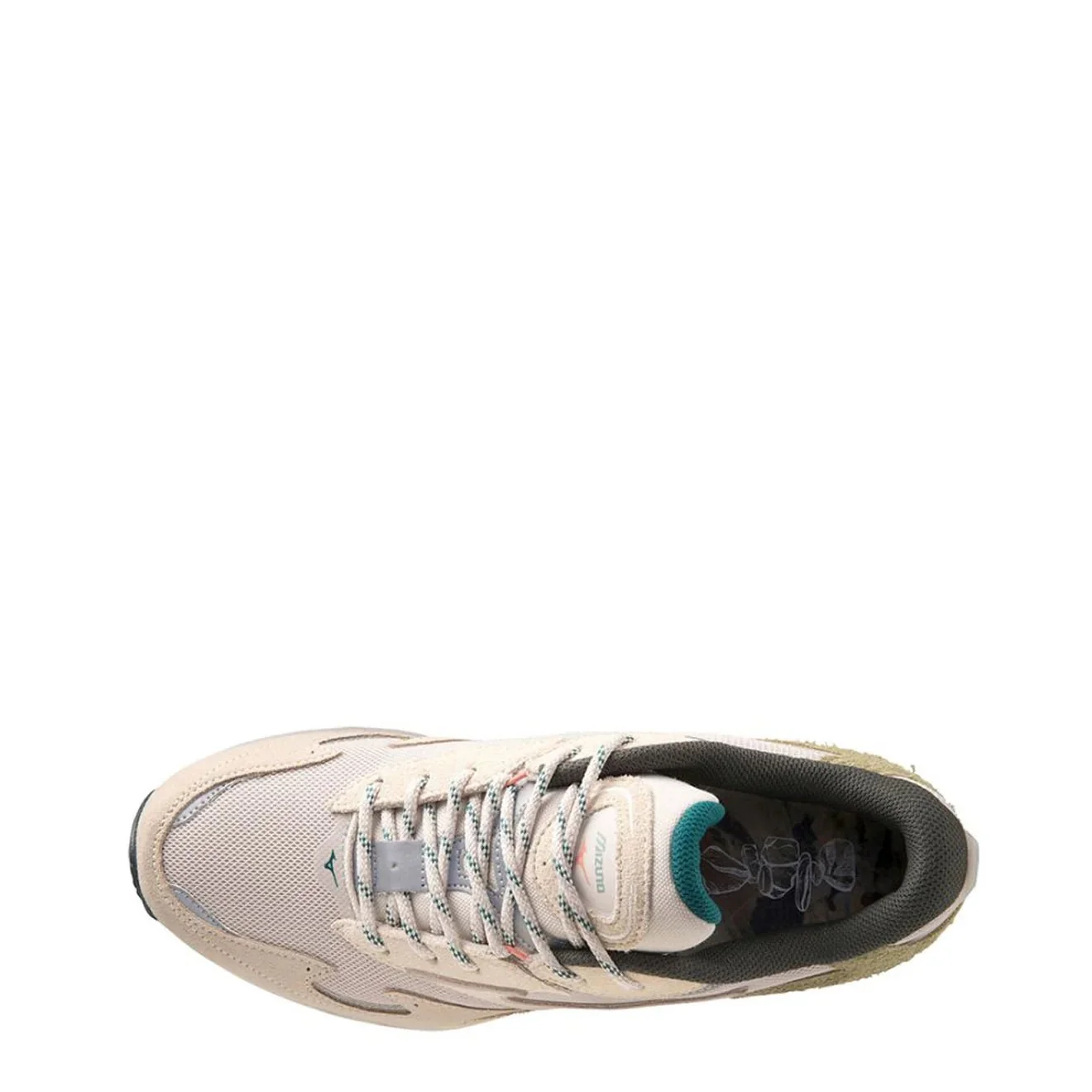Mizuno Womens Wave Rider B Silver Cloud / White Sand / Cedar - Image 4