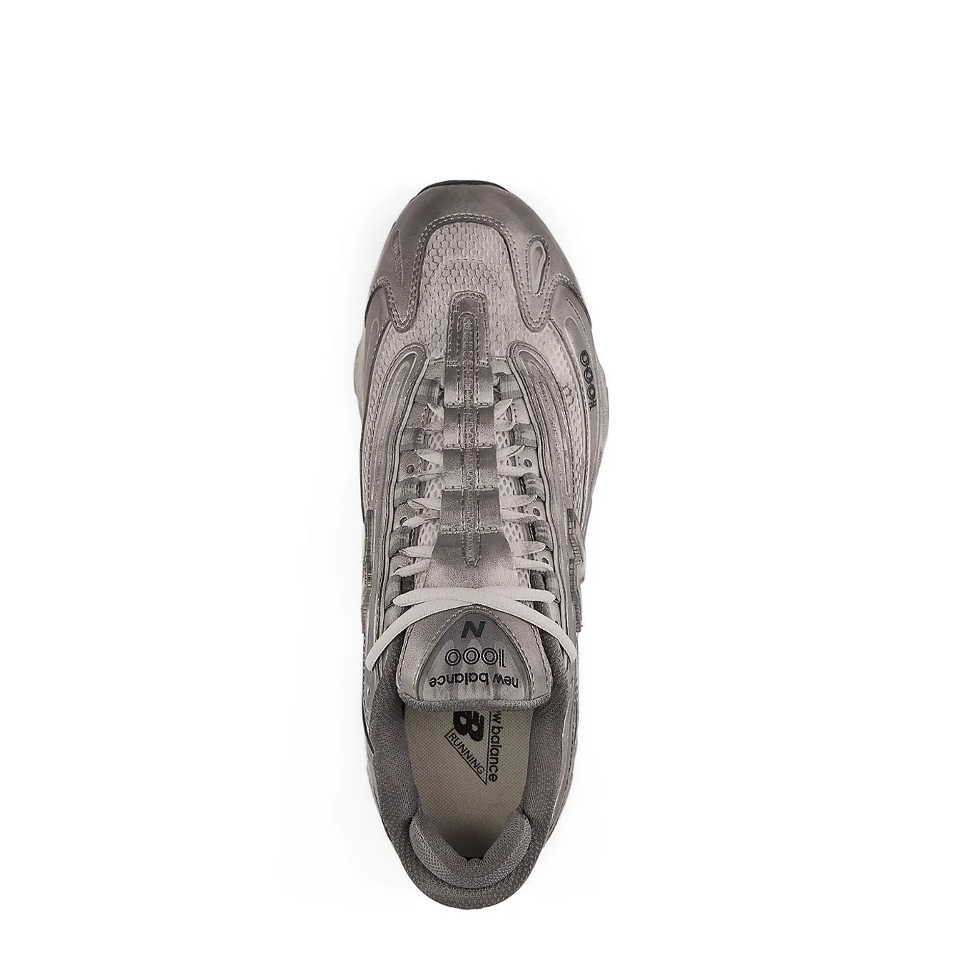 New Balance Womens 1000 Shoes Silver Metallic / Grey Matter / Raincloud - Image 3