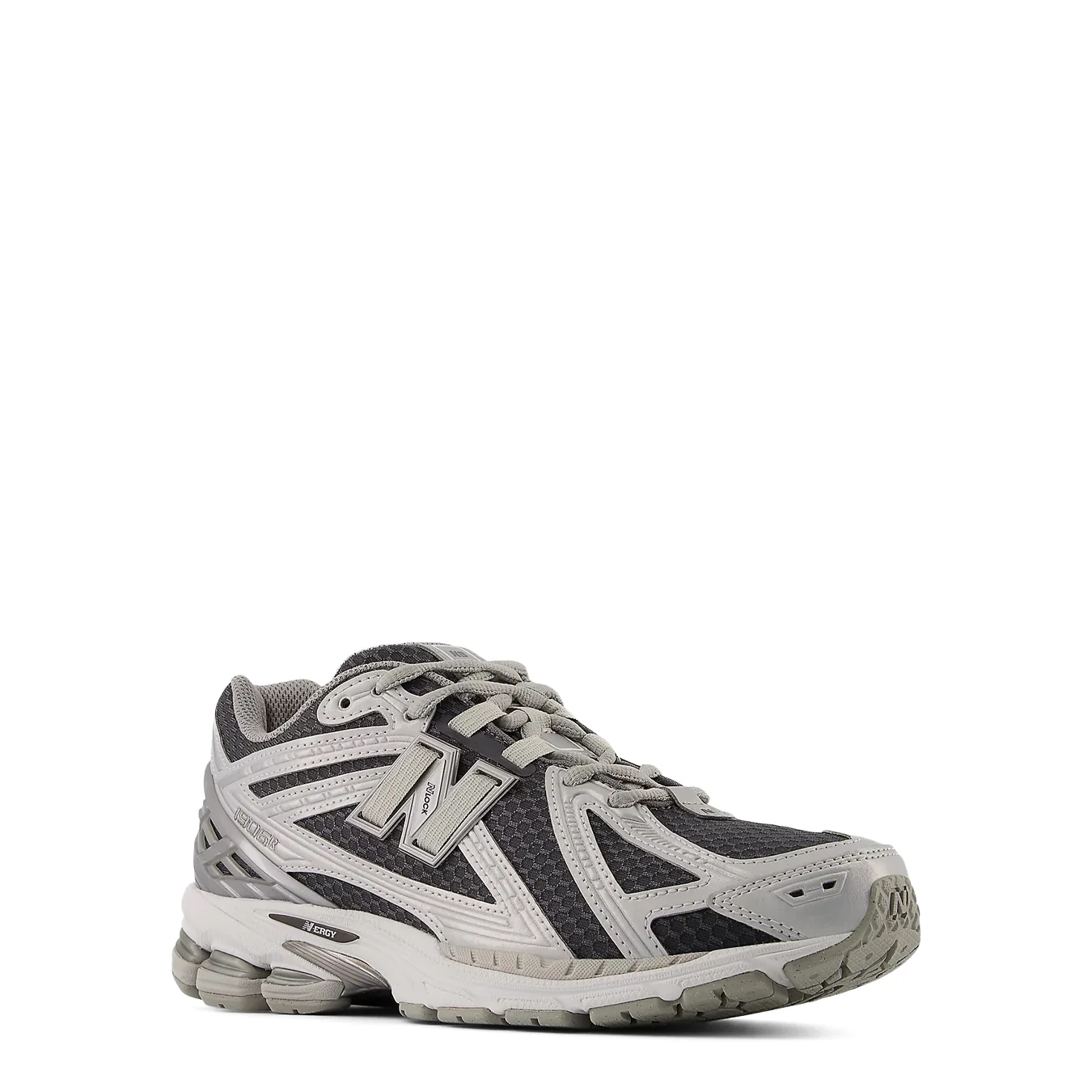 New Balance Womens 1906R Shoes White / Castlerock / Silver Metallic - Image 2