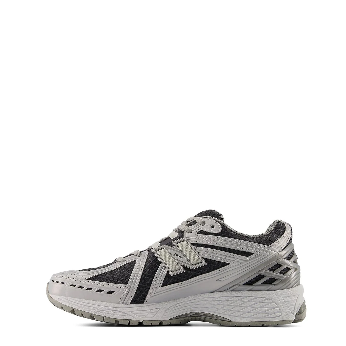 New Balance Womens 1906R Shoes White / Castlerock / Silver Metallic - Image 4