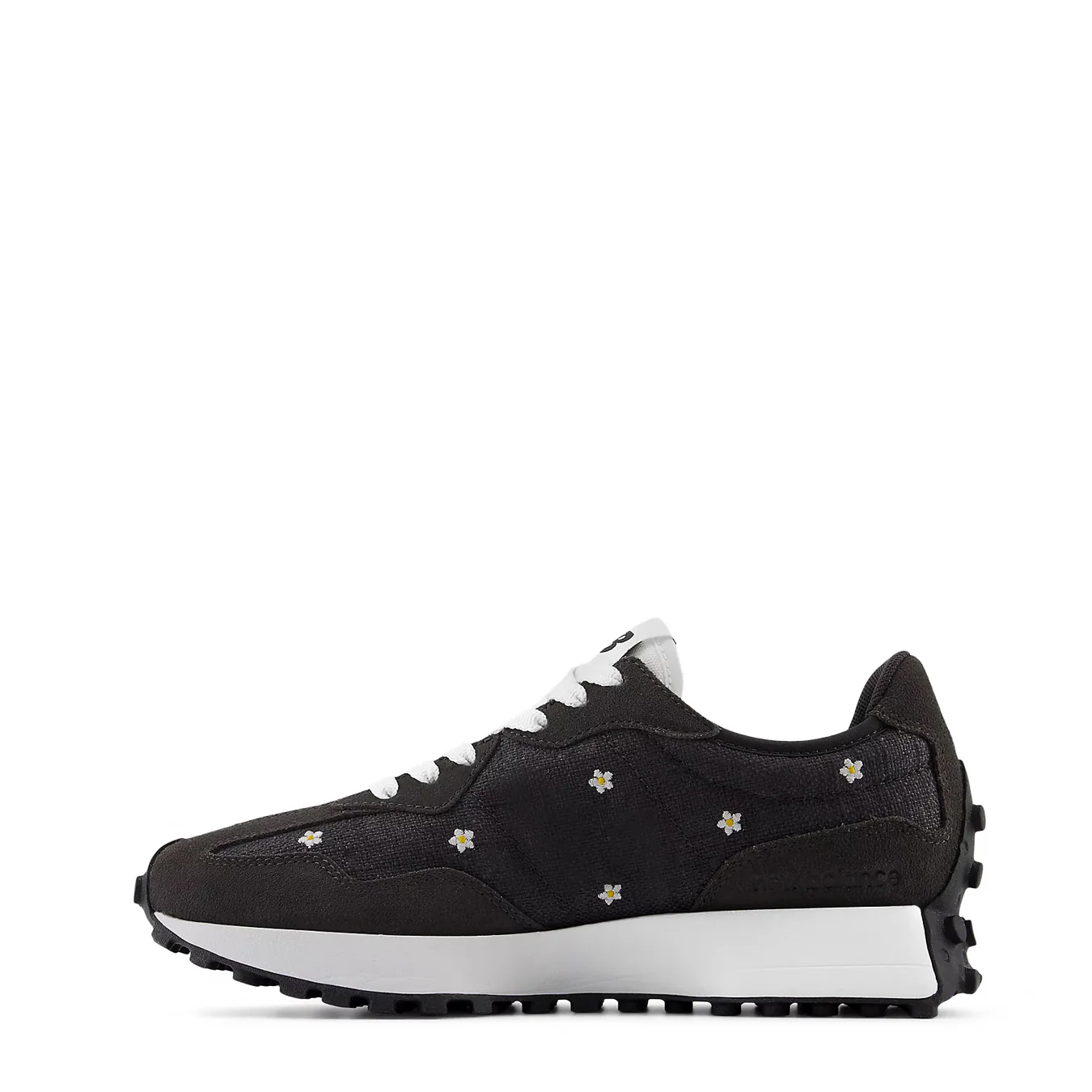 New Balance Womens 327 Trainer Black Cement / White - Image 5