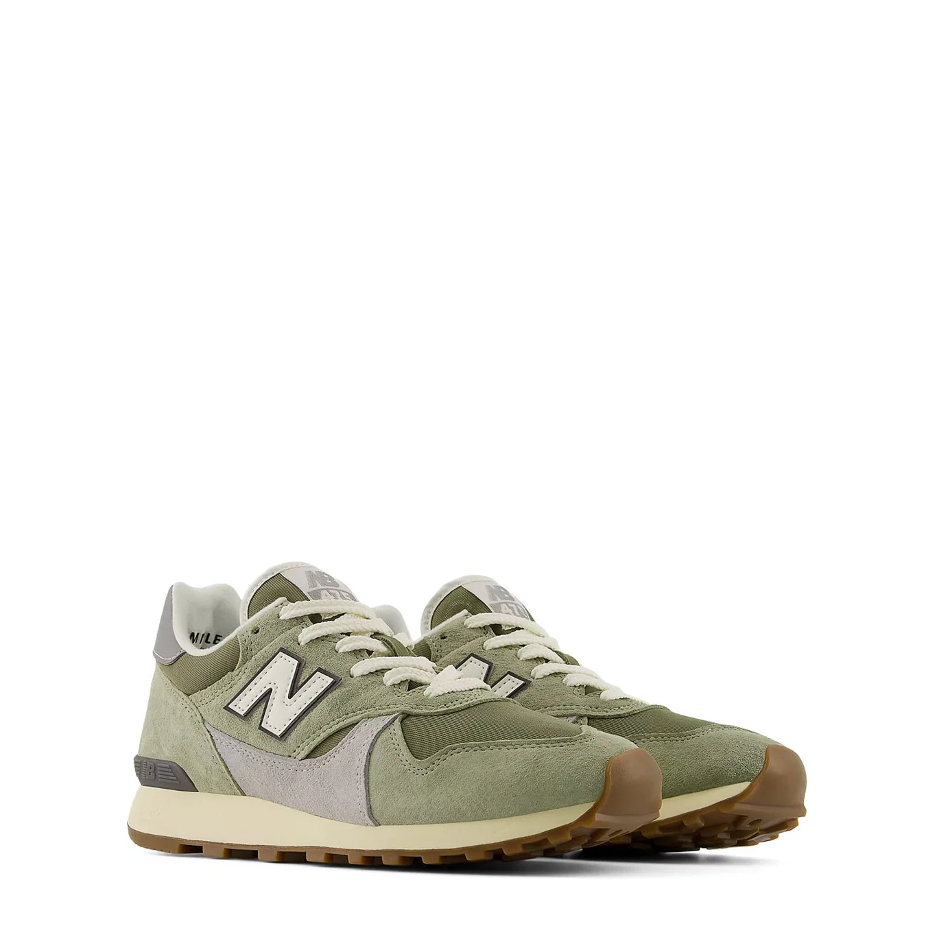 New Balance Womens 475 Shoes Garter Snake / Dark Olivine / Slate Gray - Image 2