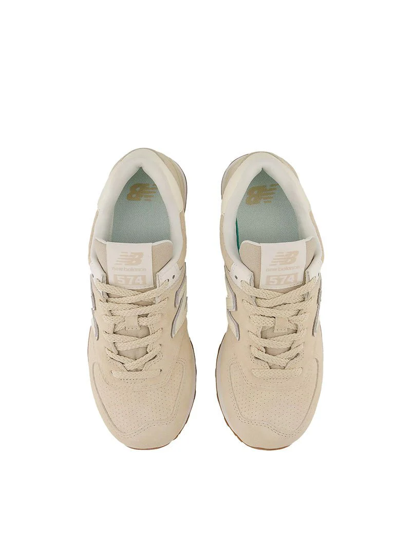 New Balance 574 Trainers Sandstone / Angora - Image 4