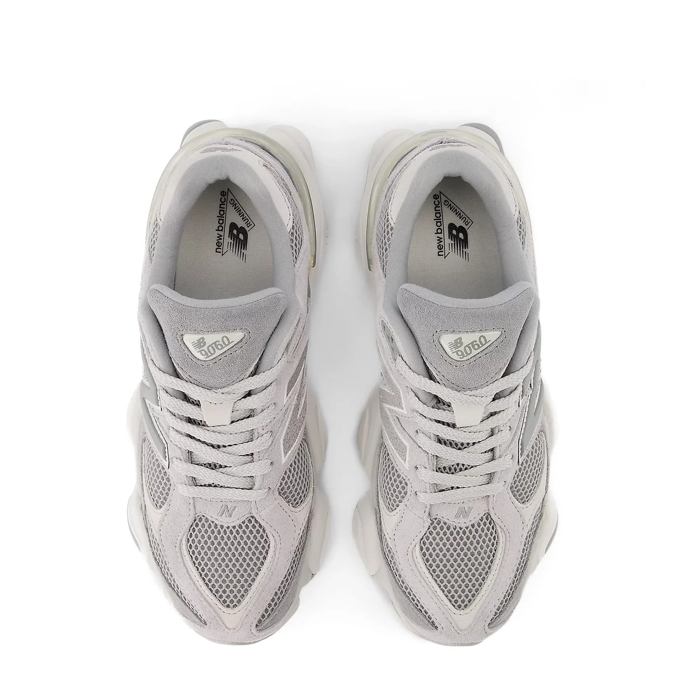 New Balance Womens 9060 Shoes Slate Grey / Raincloud - Image 3