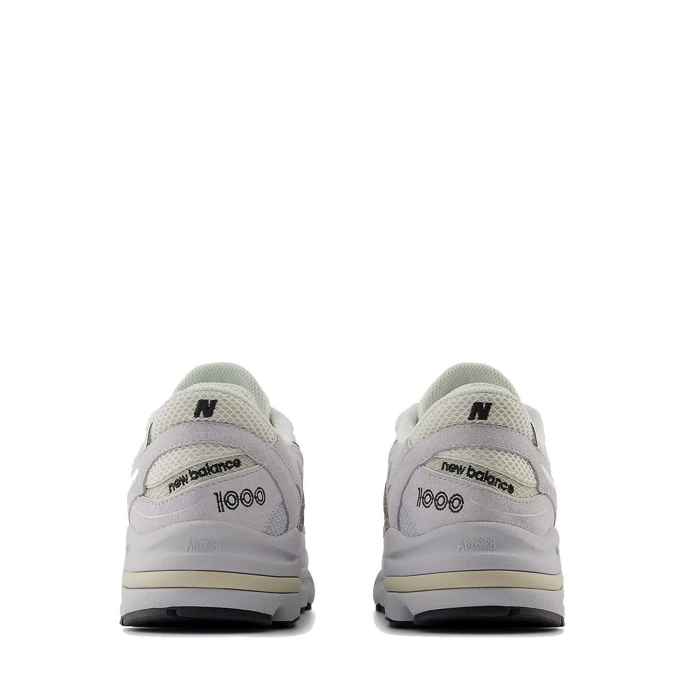 New Balance Womens M1000 Trainer Pearl Grey / Black - Image 3