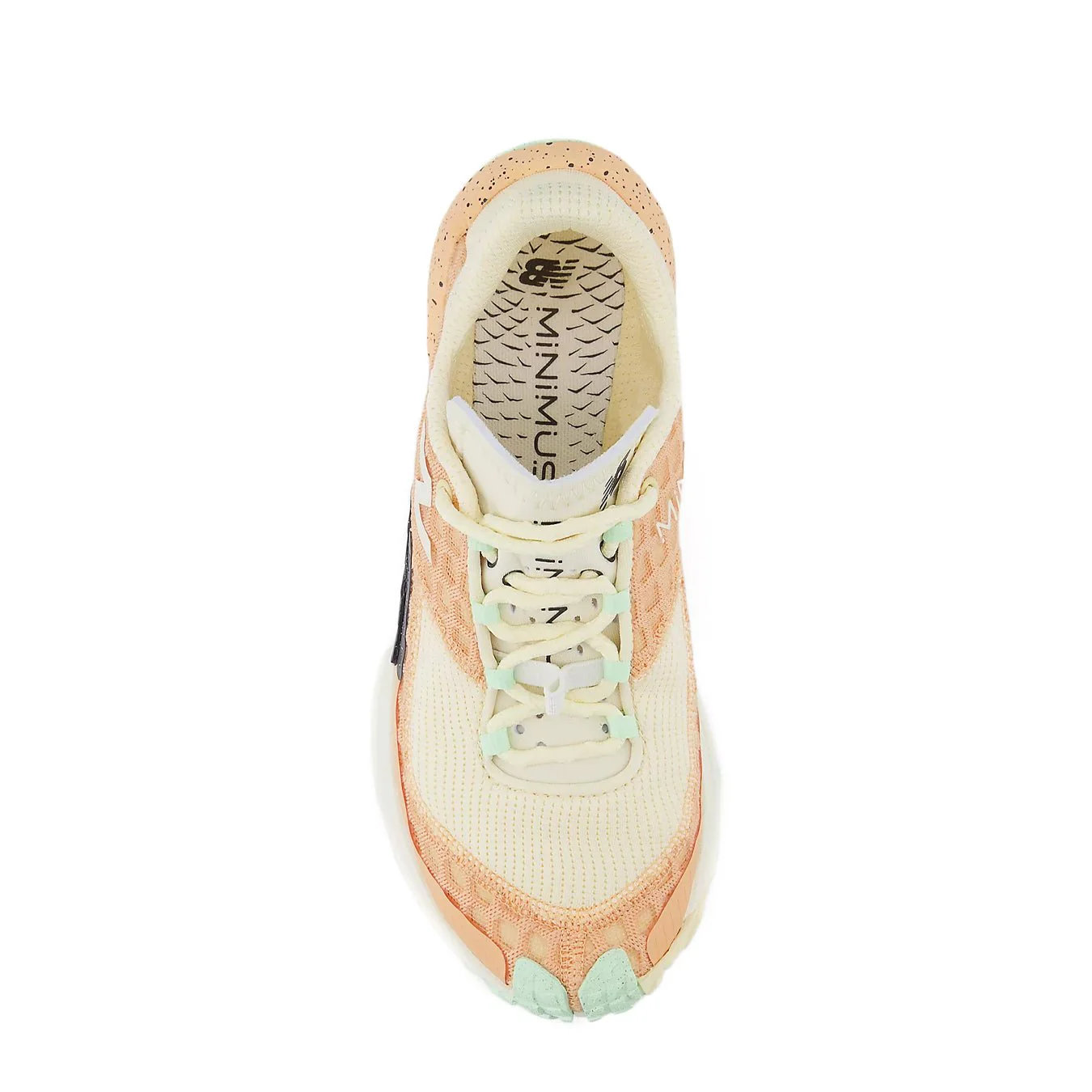 New Balance Womens Minimus Trail Shoes Dried Orange / Lab Green / Calcium - Image 3