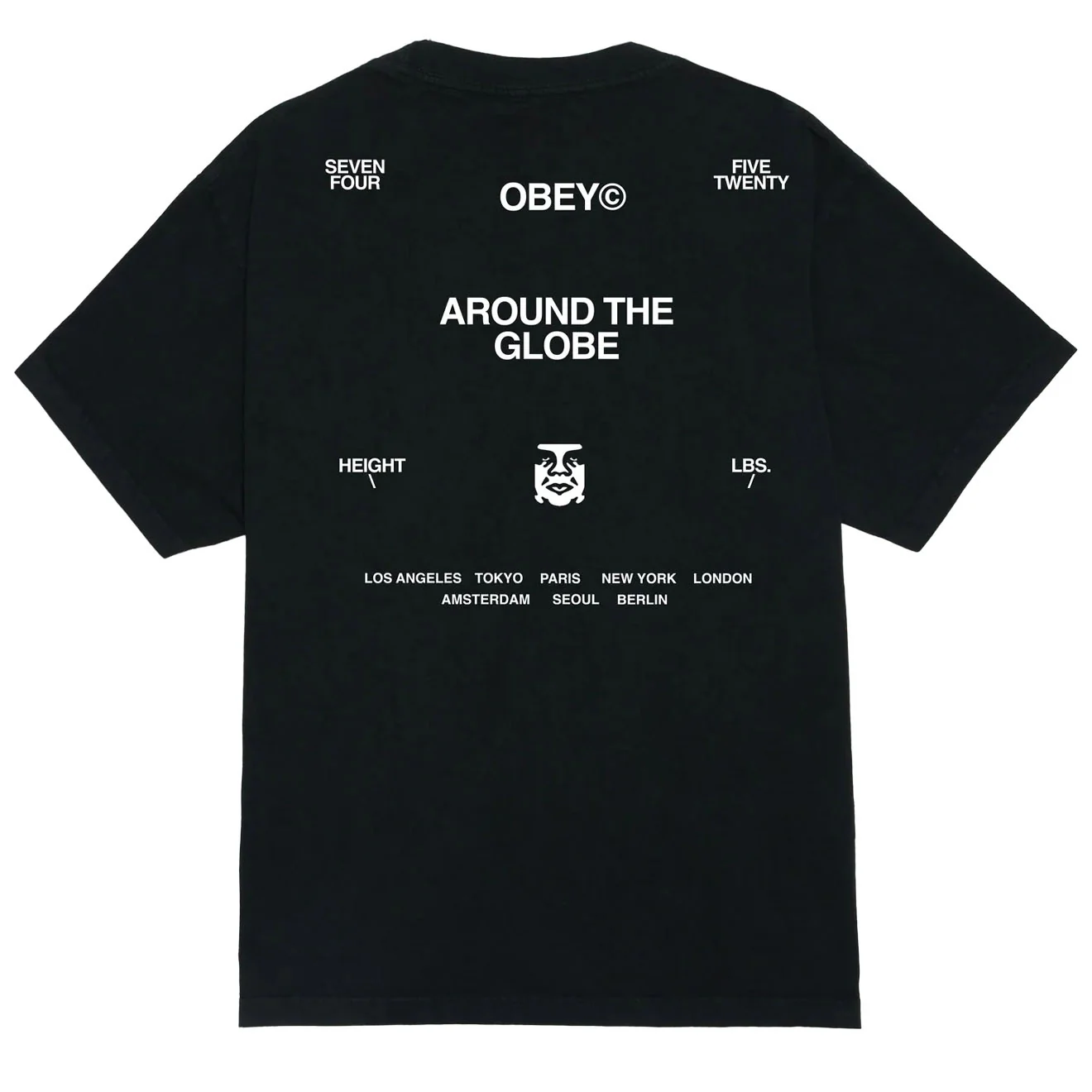 Obey Around The Globe Pigment True Vintage Black - Image 2