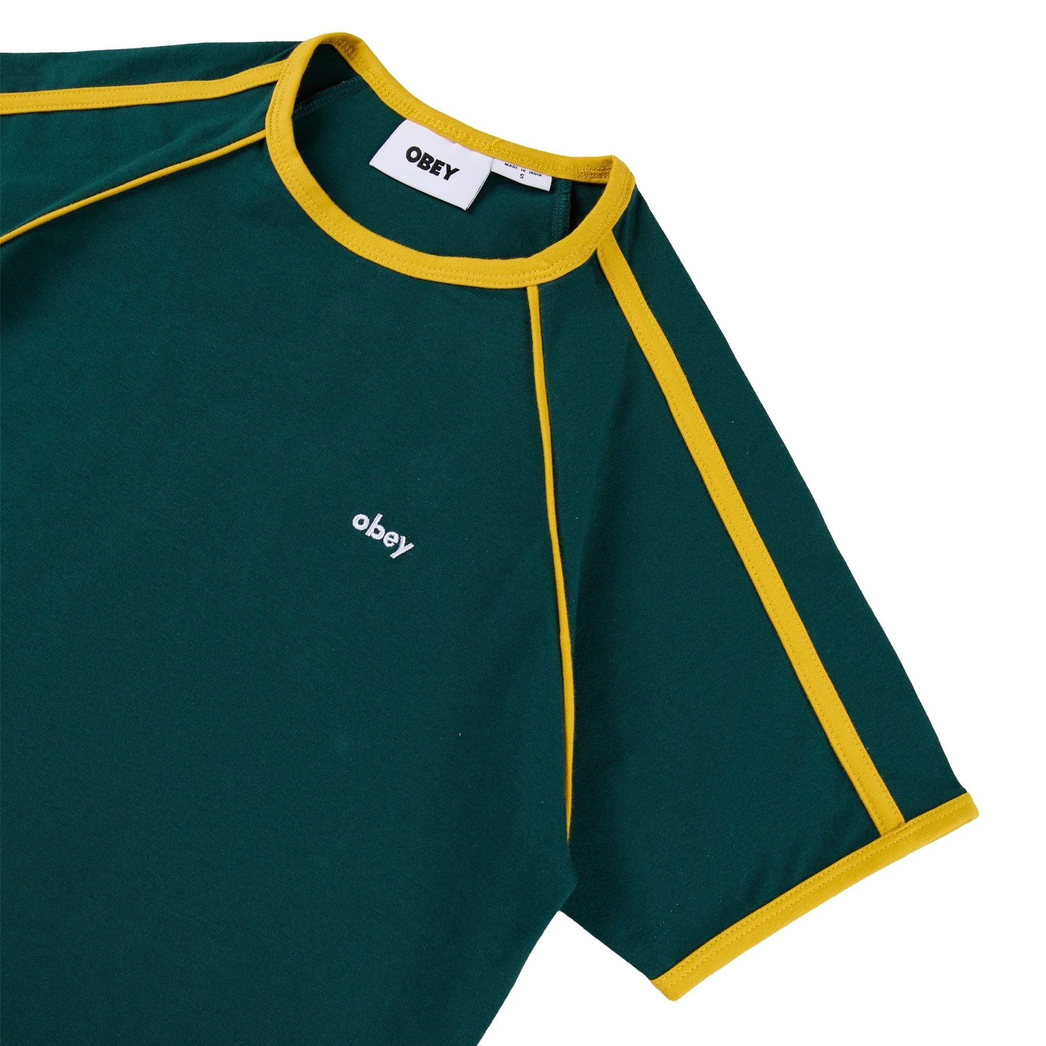 Obey Womens Diversion Raglan Tee S/S Forest - Image 3