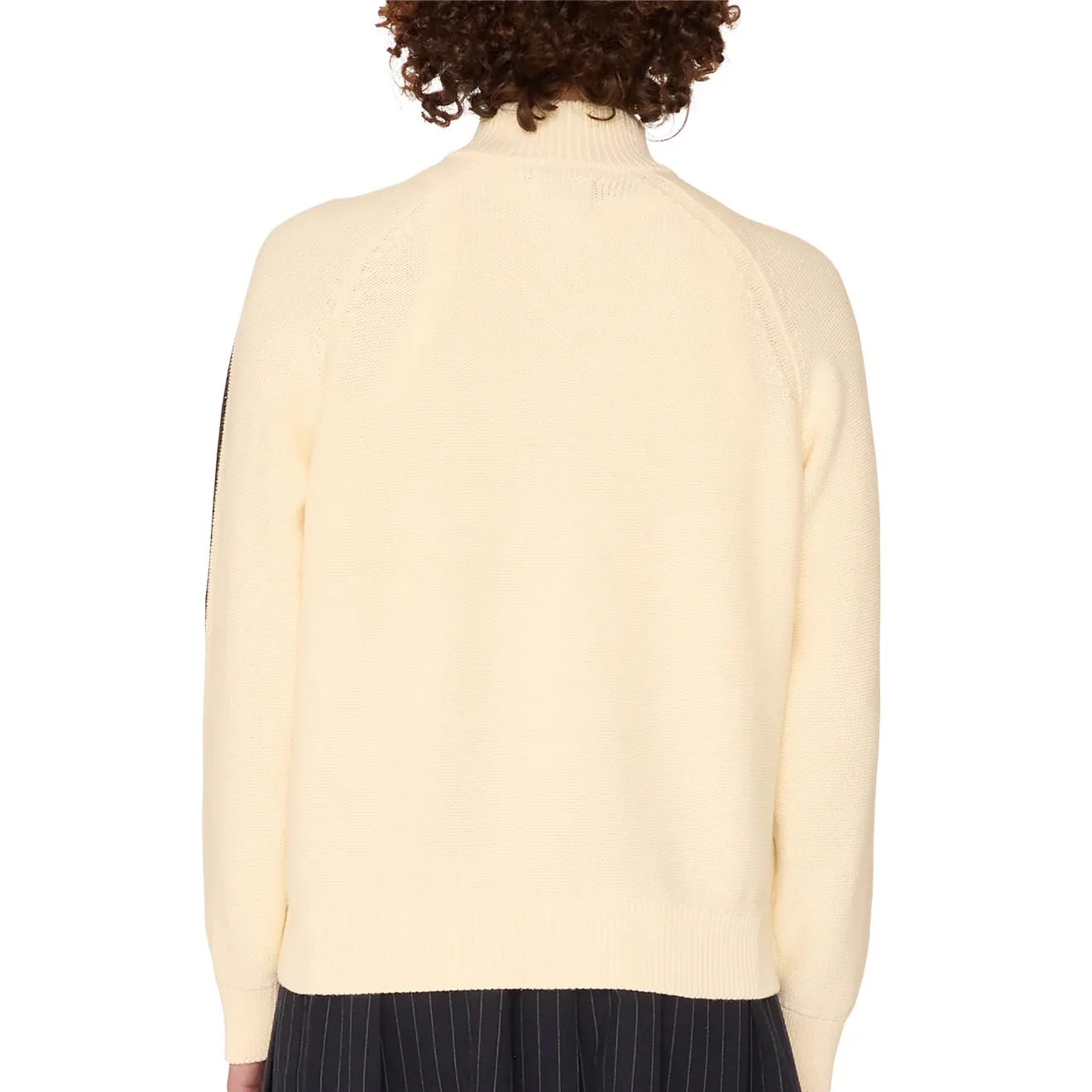Obey Womens Frankie Track Sweater Dove - Image 5