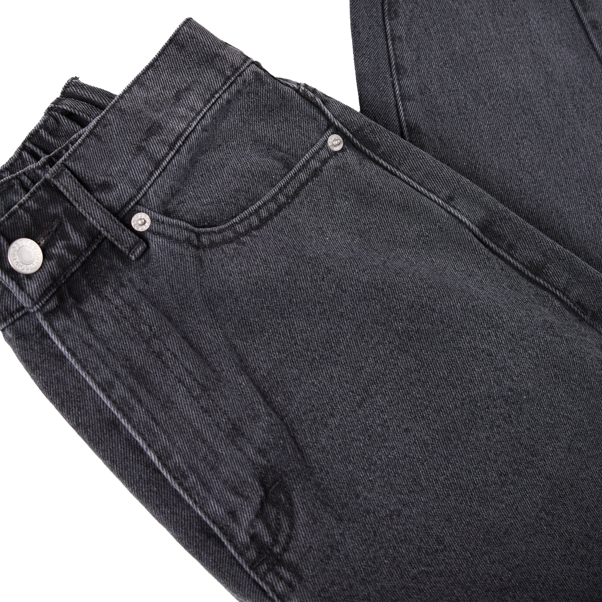 Obey Womens Leah III Baggy Denim Black Ash - Image 3