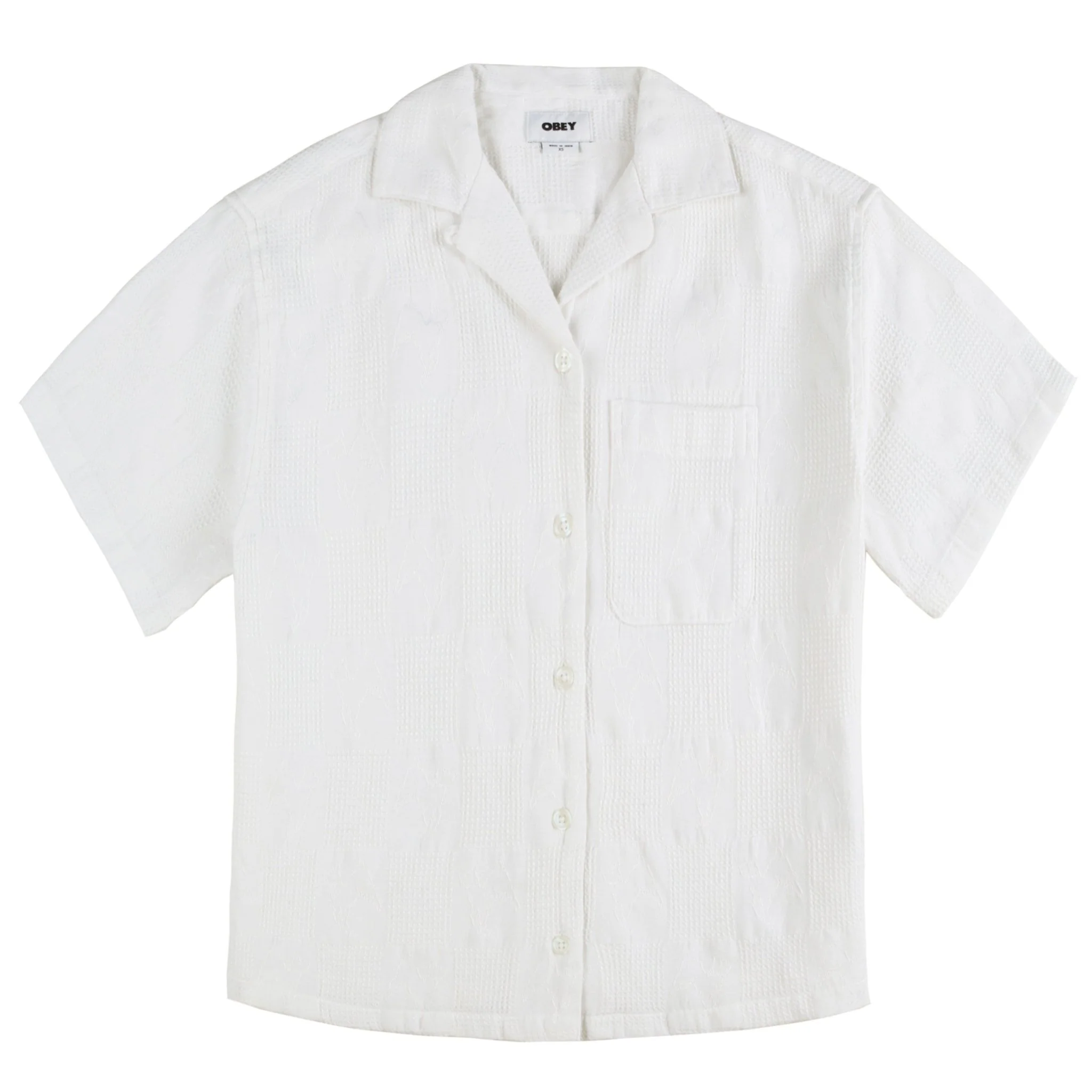 Obey Womens Manor Jacquard White