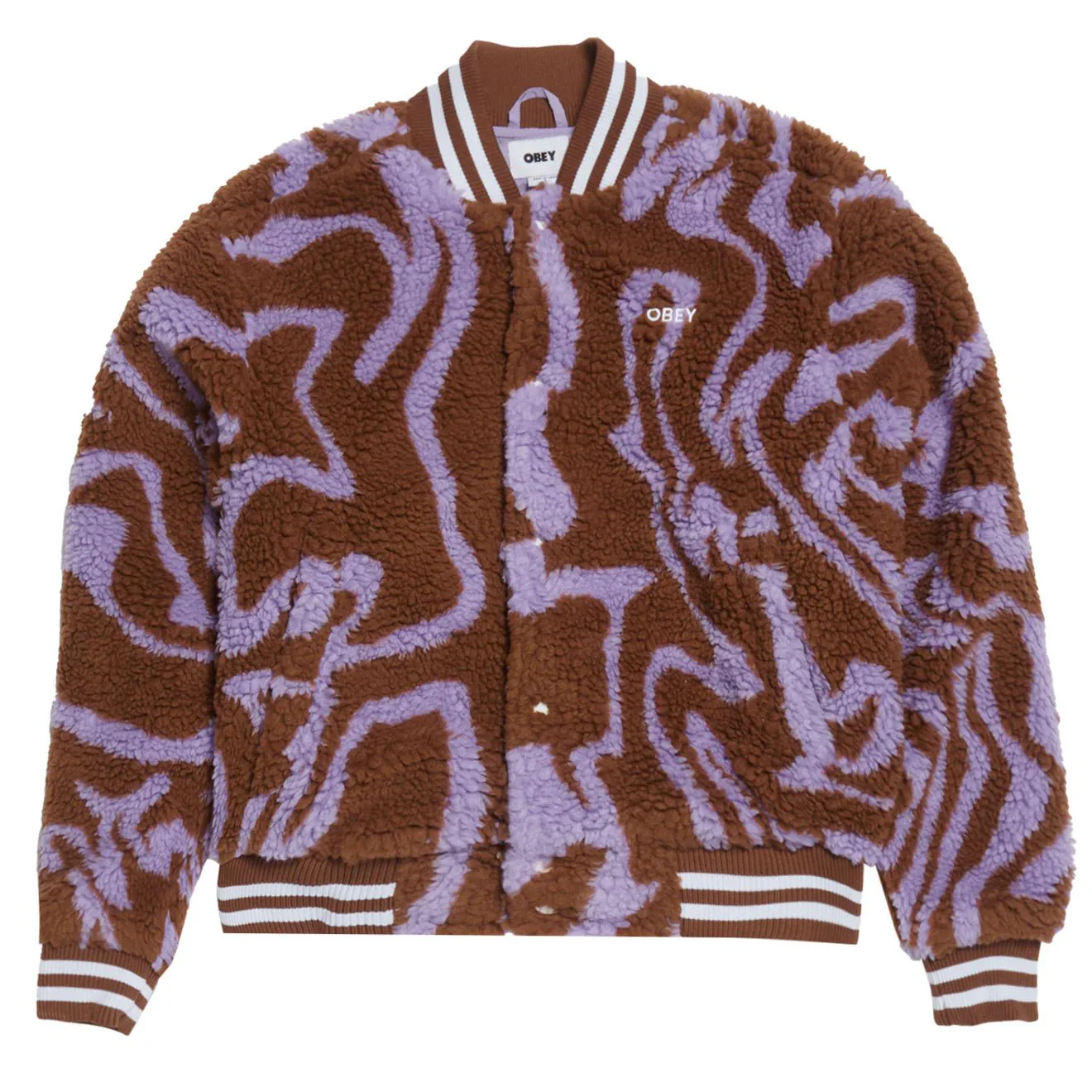 Obey Mazy Varsity Catechu Wood Multi