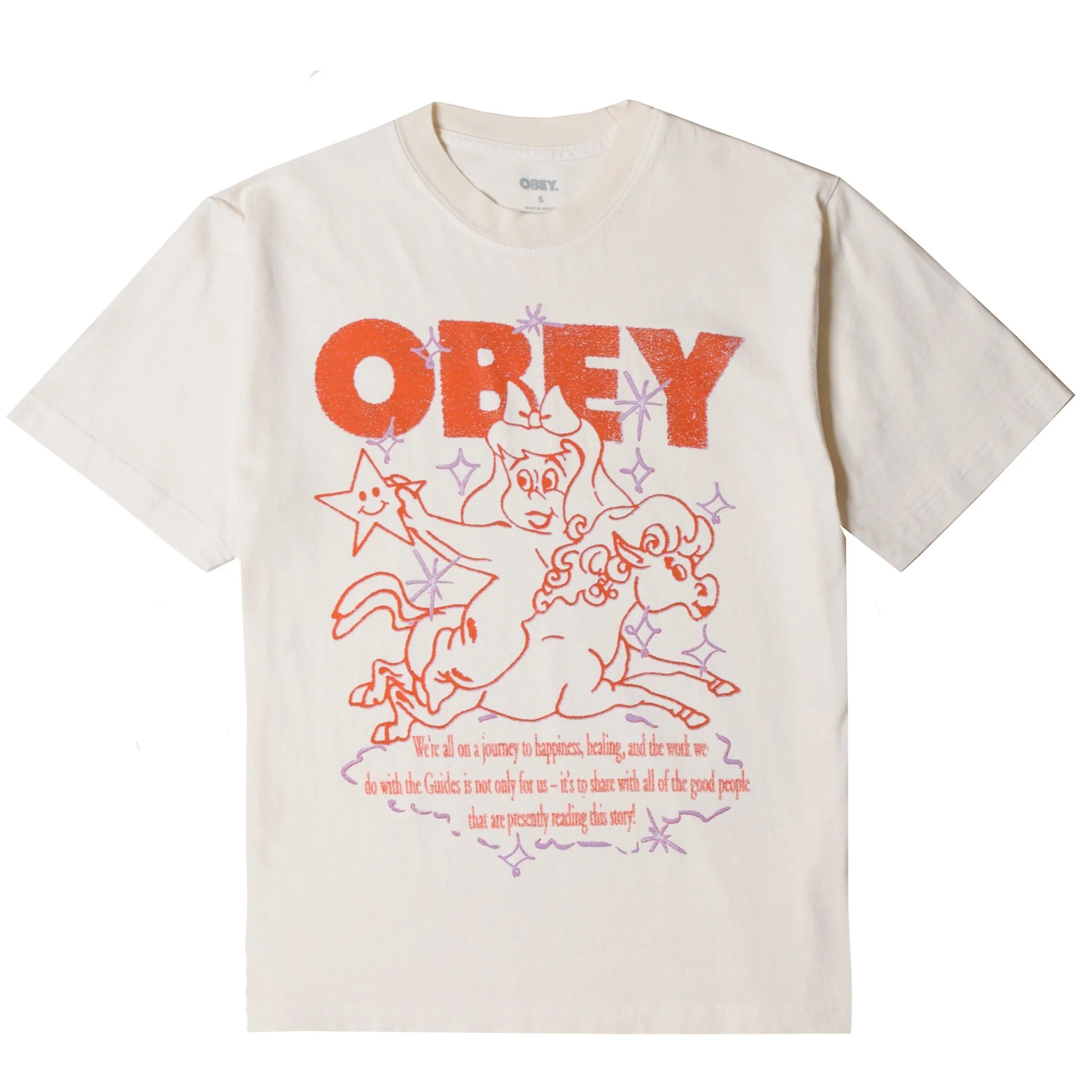 Obey Womens Spirit Guide Pigment Unbleached