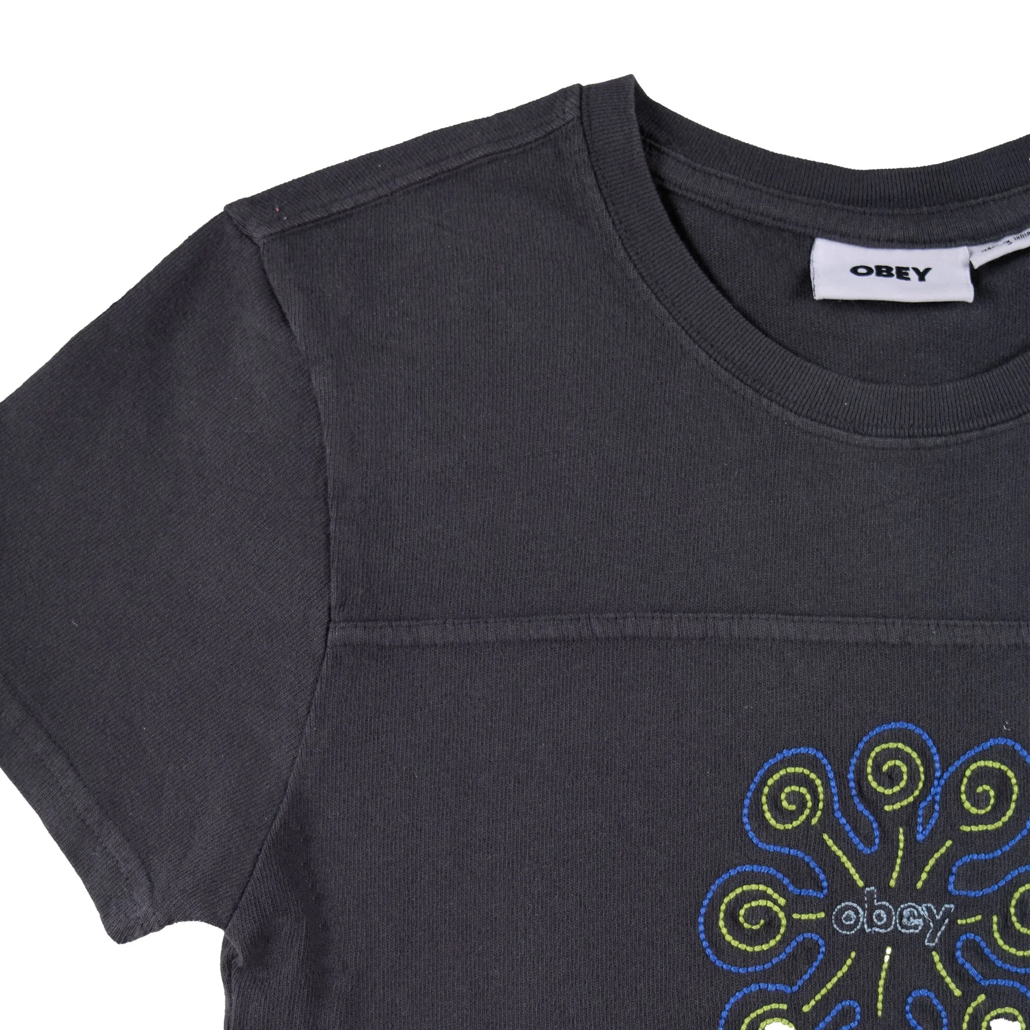 Obey Womens Relax Tee S/S Digital Black - Image 3