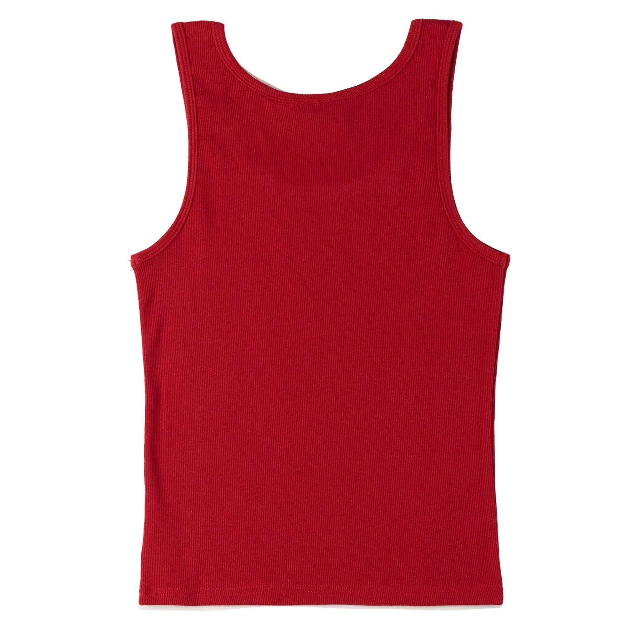 Obey Womens Ribbon Rib Tank Red - Image 2