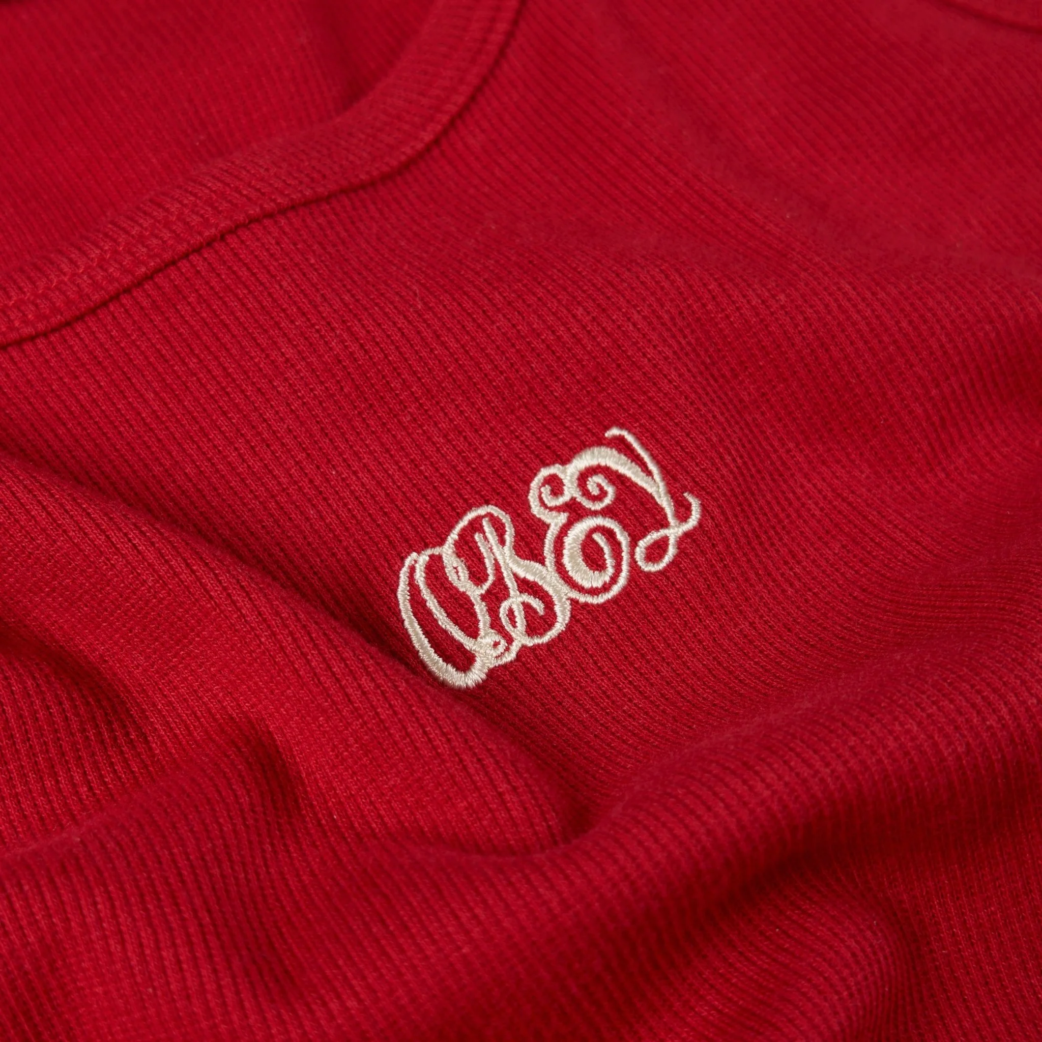 Obey Womens Ribbon Rib Tank Red - Image 4