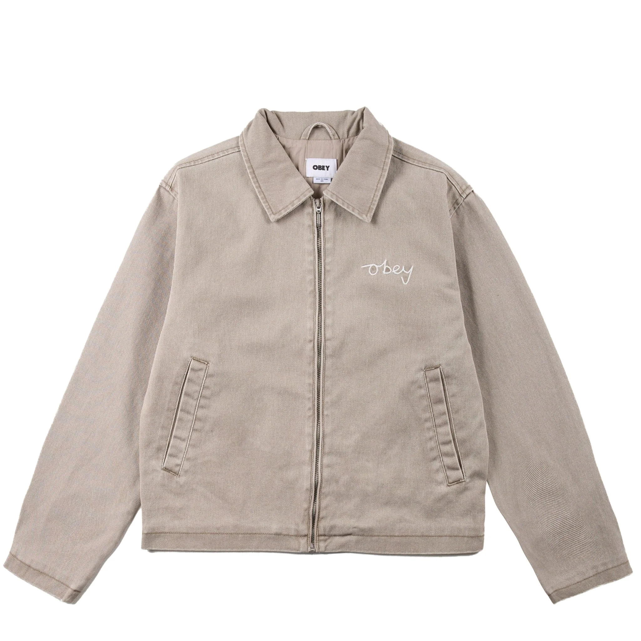 Obey Womens Serene Zip Jacket Fungi