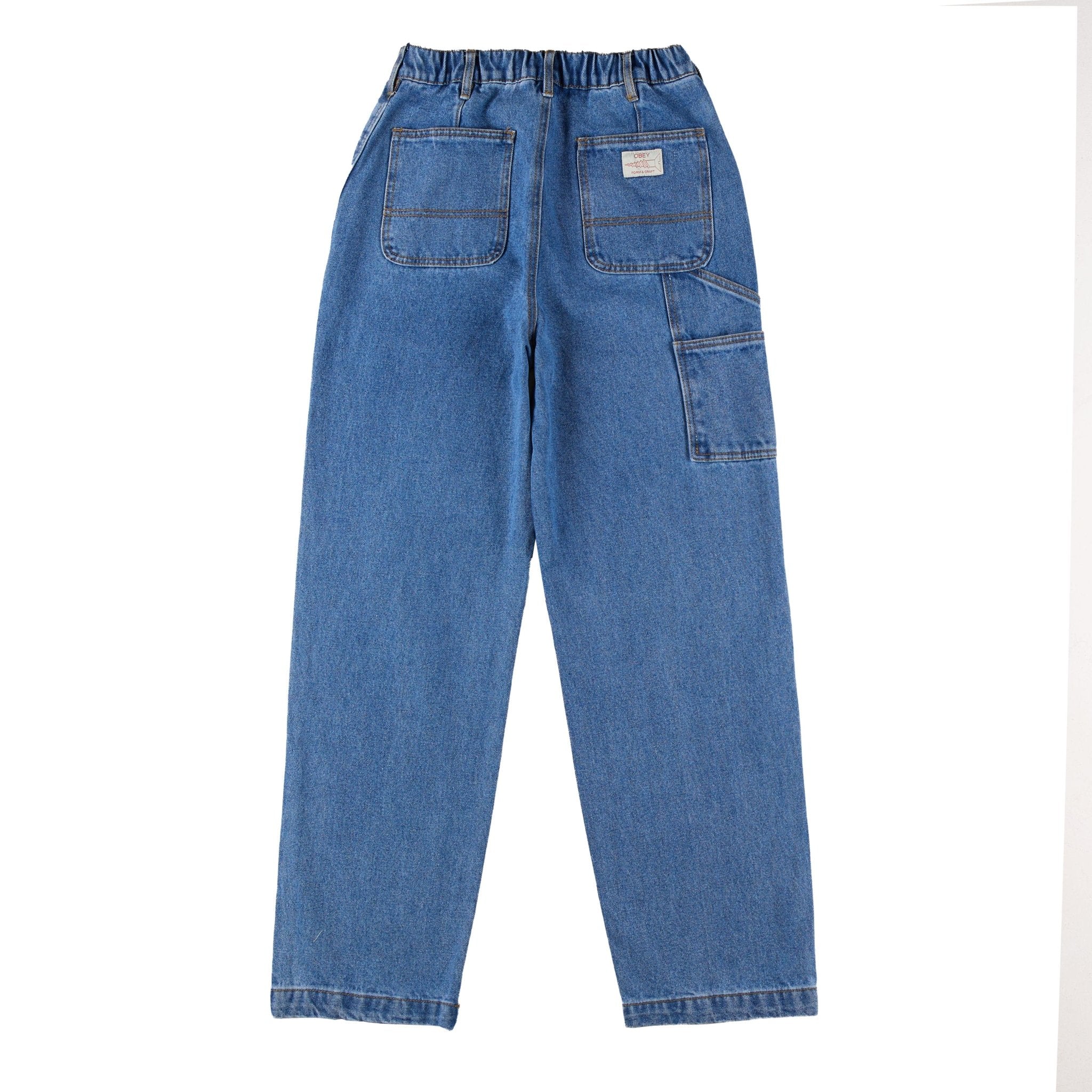 Obey Womens Sybil Carpenter Denim Light Indigo - Image 2