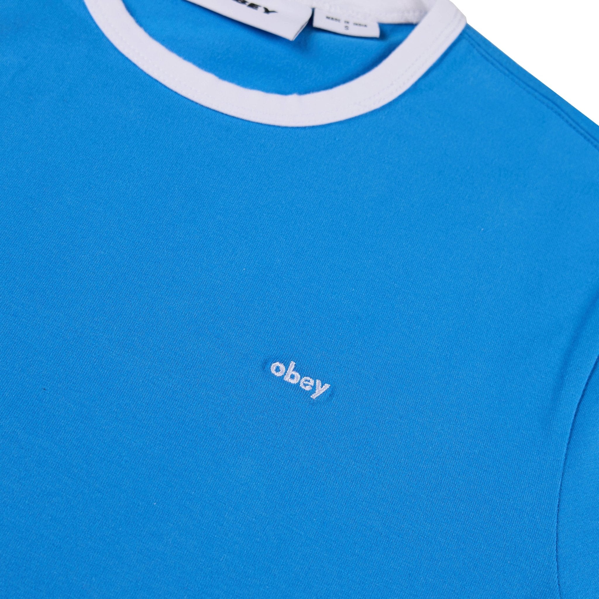 Obey Womens Tyler Ringer S/S Blue - Image 4