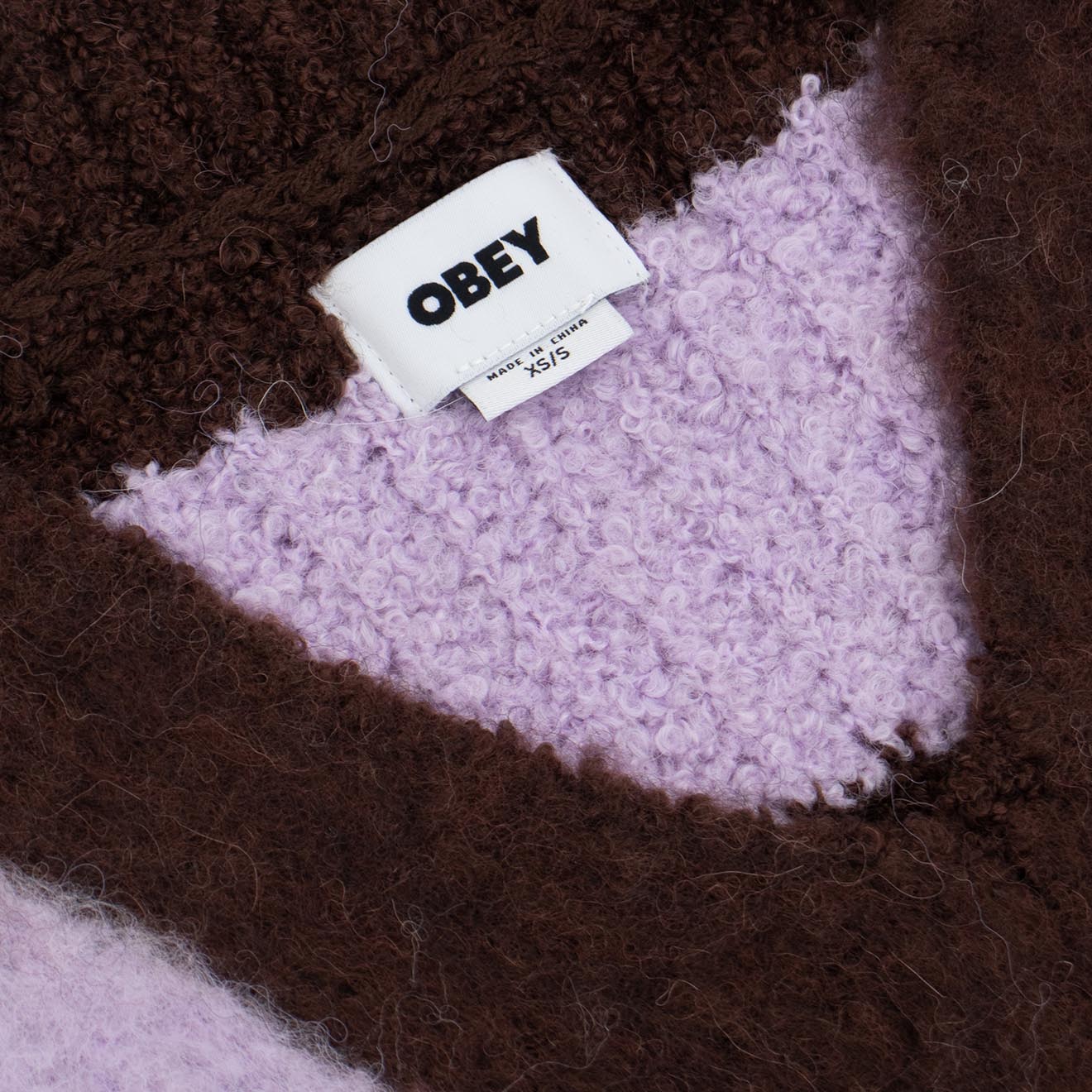 Obey Womens Amara Sweater Java Brown Multi - Image 5