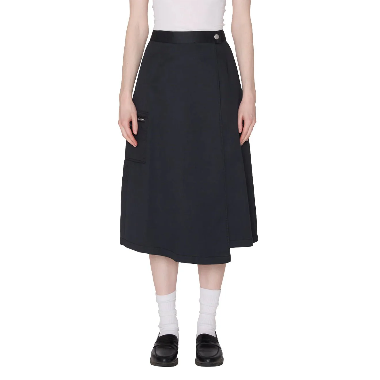 Obey Womens Arena Wrap Skirt Black - Image 3
