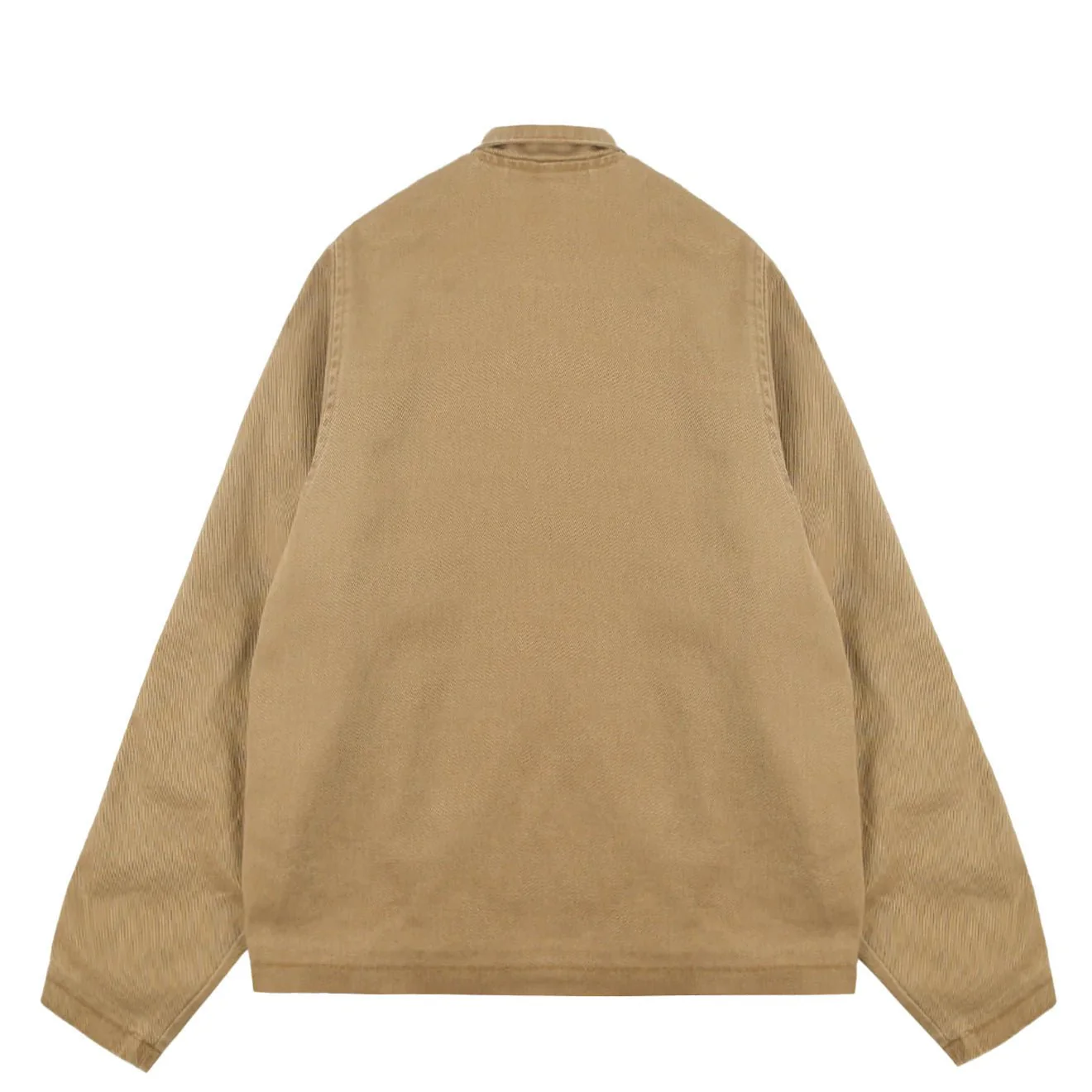Obey Womens Astrid Stripe Jacket Tan Faded Wash - Image 2