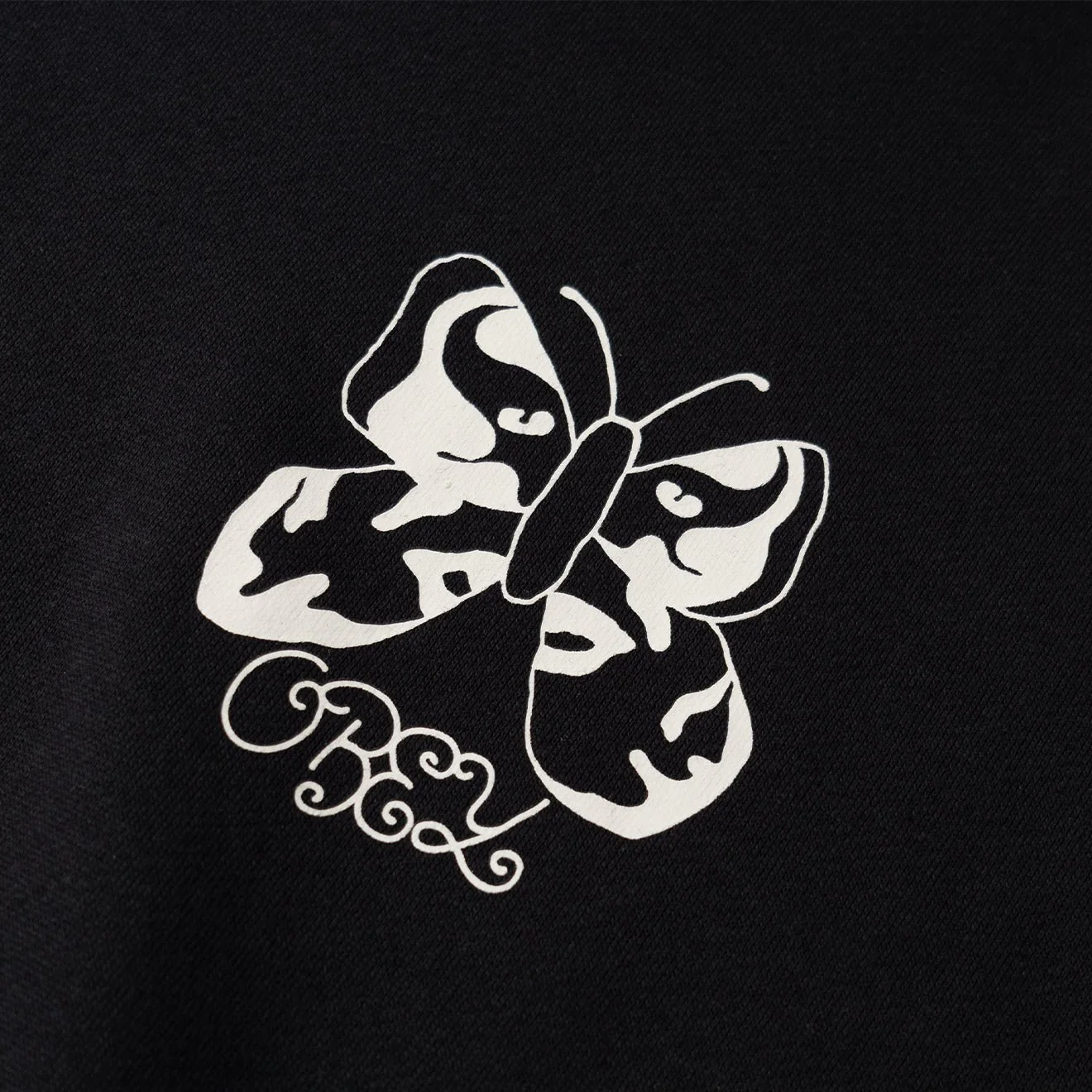 Obey Womens Butterfly Baggy Relaxed Hood Digital Black - Image 3