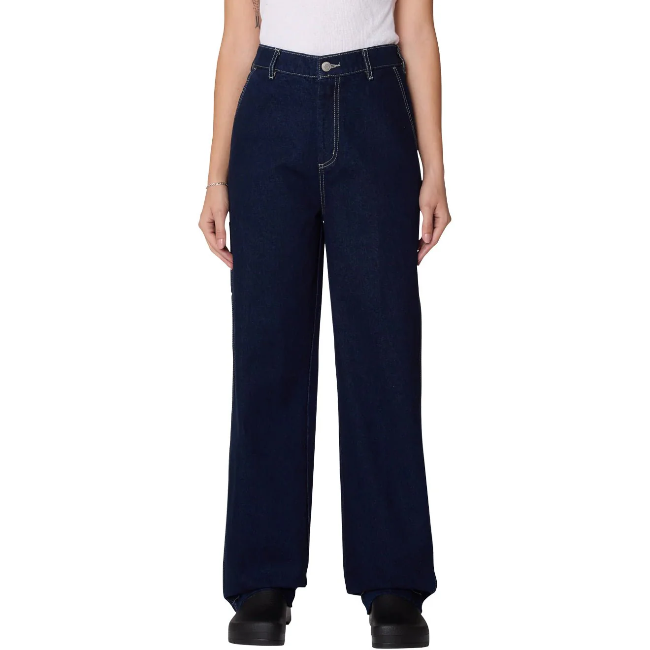 Obey Womens Fritz Carpenter Denim Rinse Indigo - Image 3
