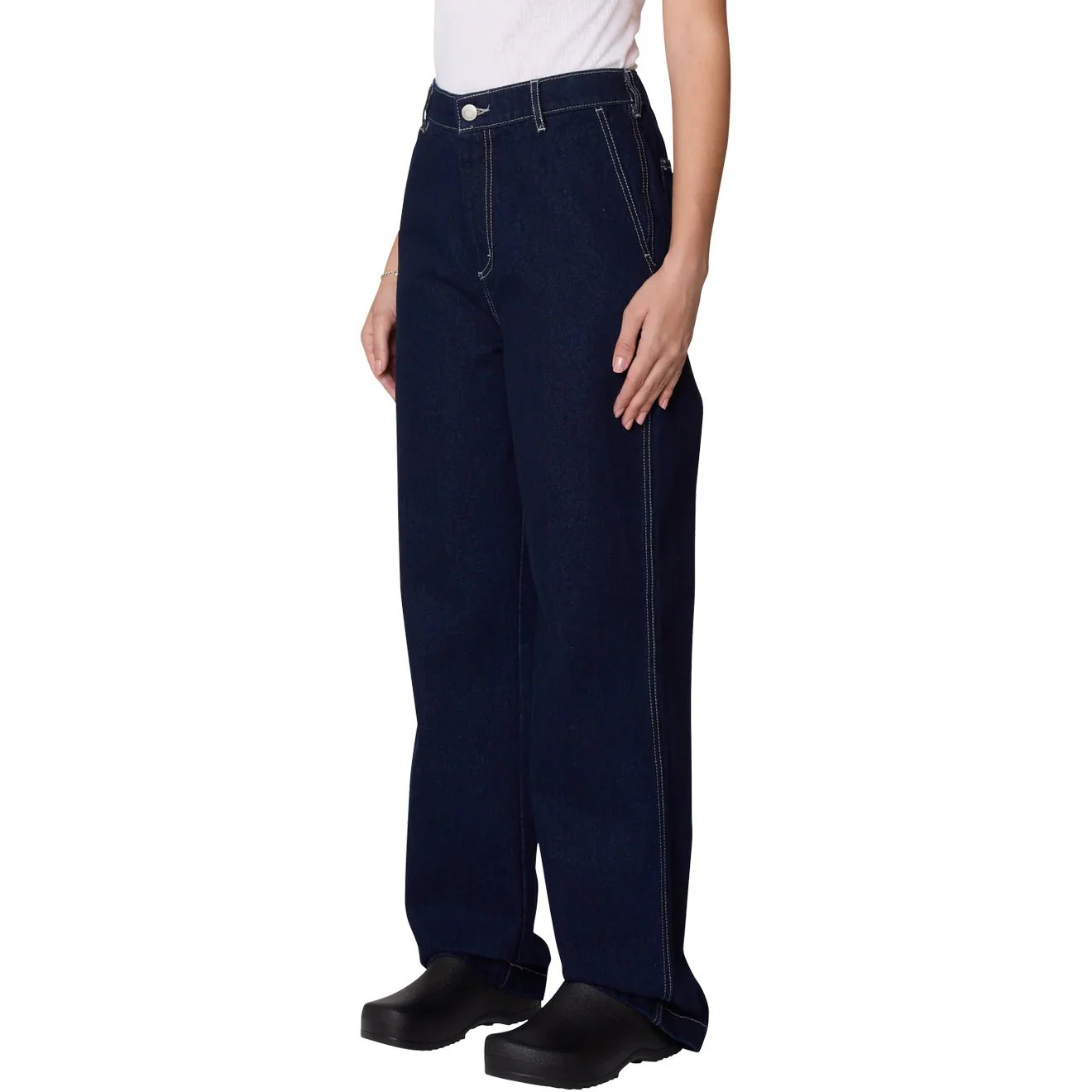 Obey Womens Fritz Carpenter Denim Rinse Indigo - Image 4