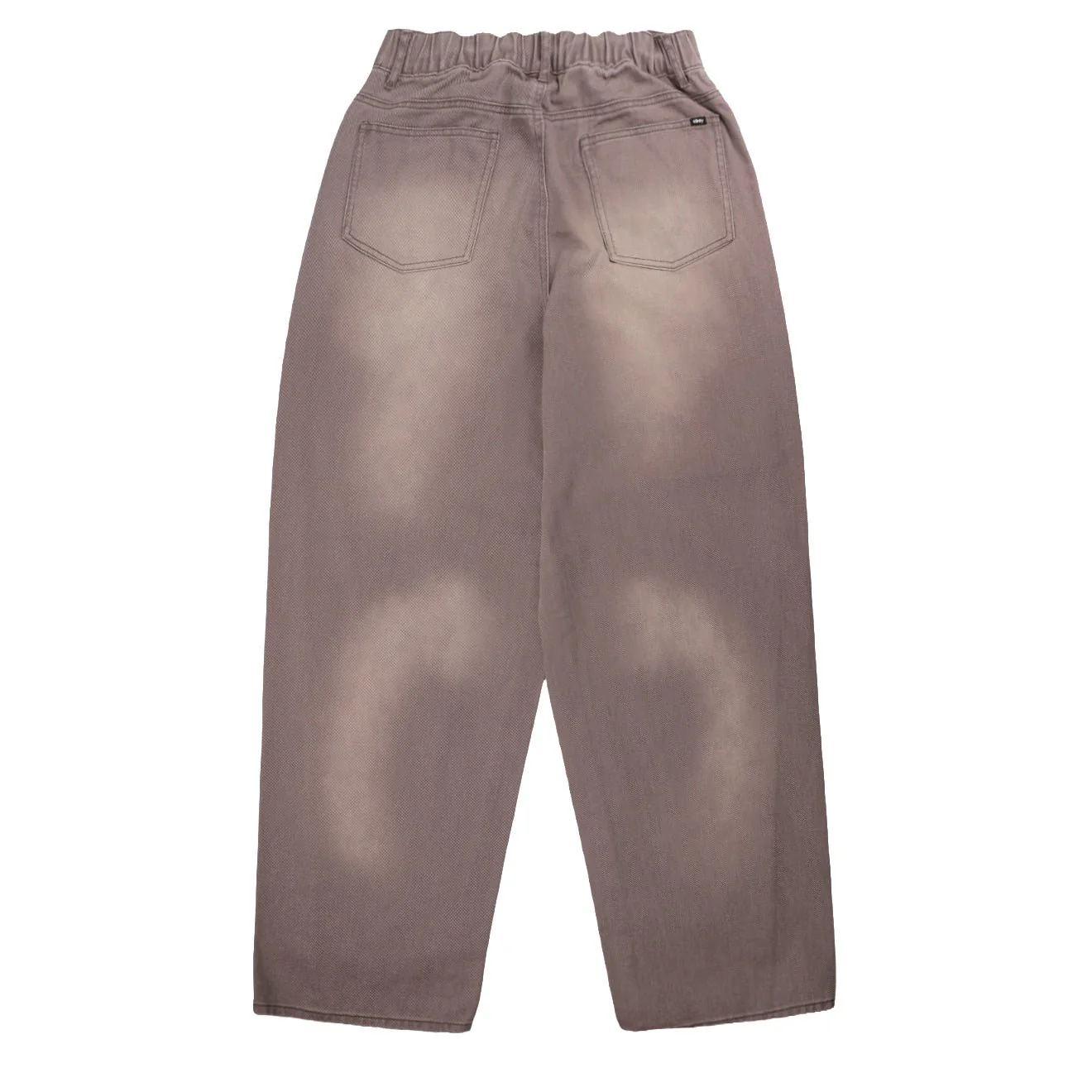 Obey Womens Leah III Baggy Denim Grey Blur Wash - Image 2
