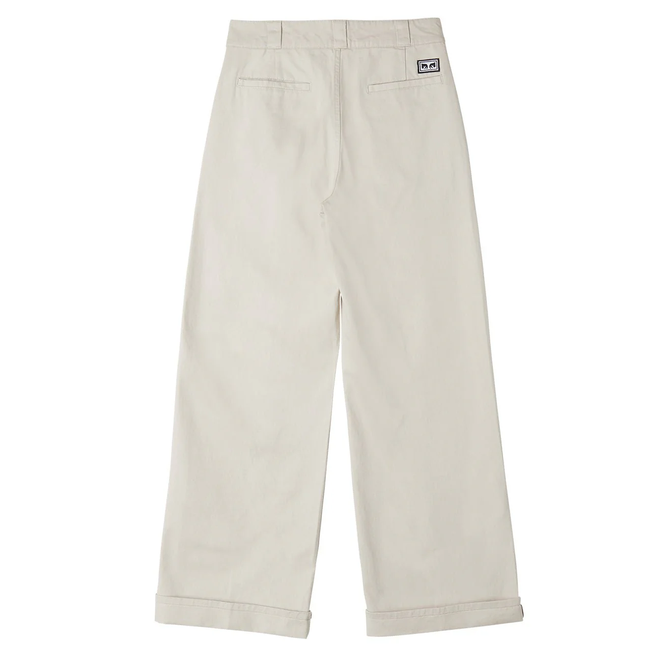 Obey Womens Mila Work Pant Silver Grey - Image 2