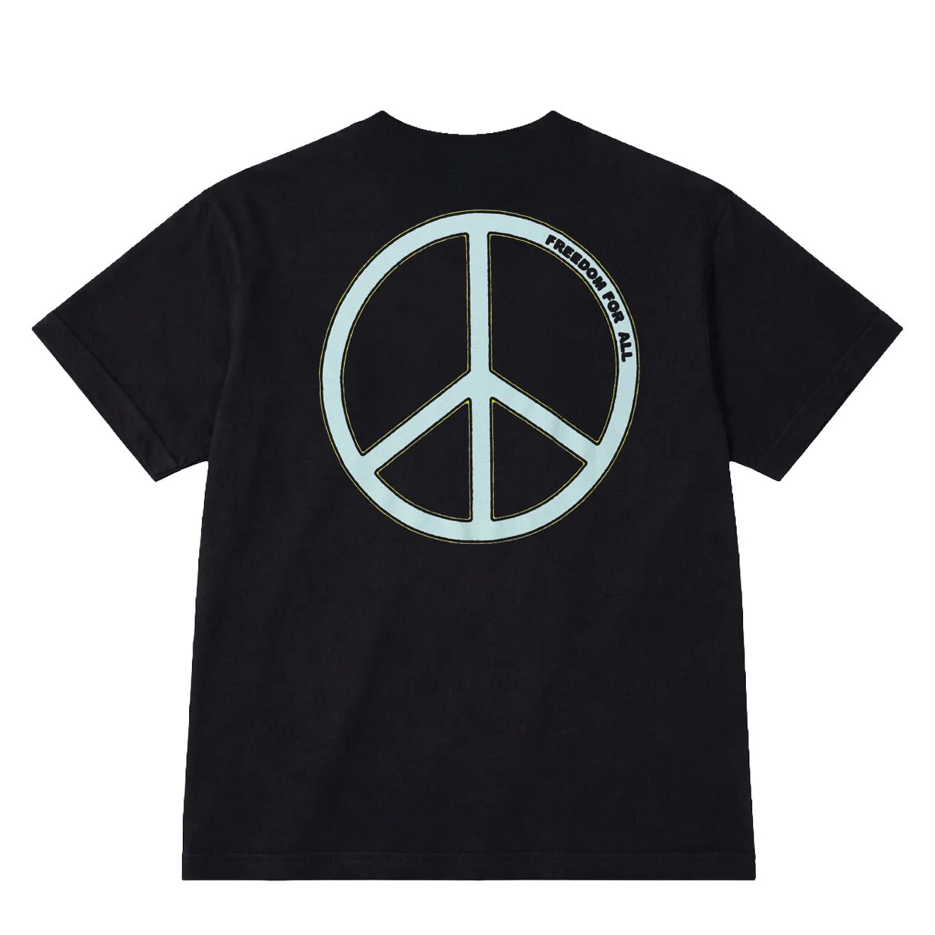 Obey Womens Obey Freedom For All Michelle S/S T-Shirt Digital Black - Image 2
