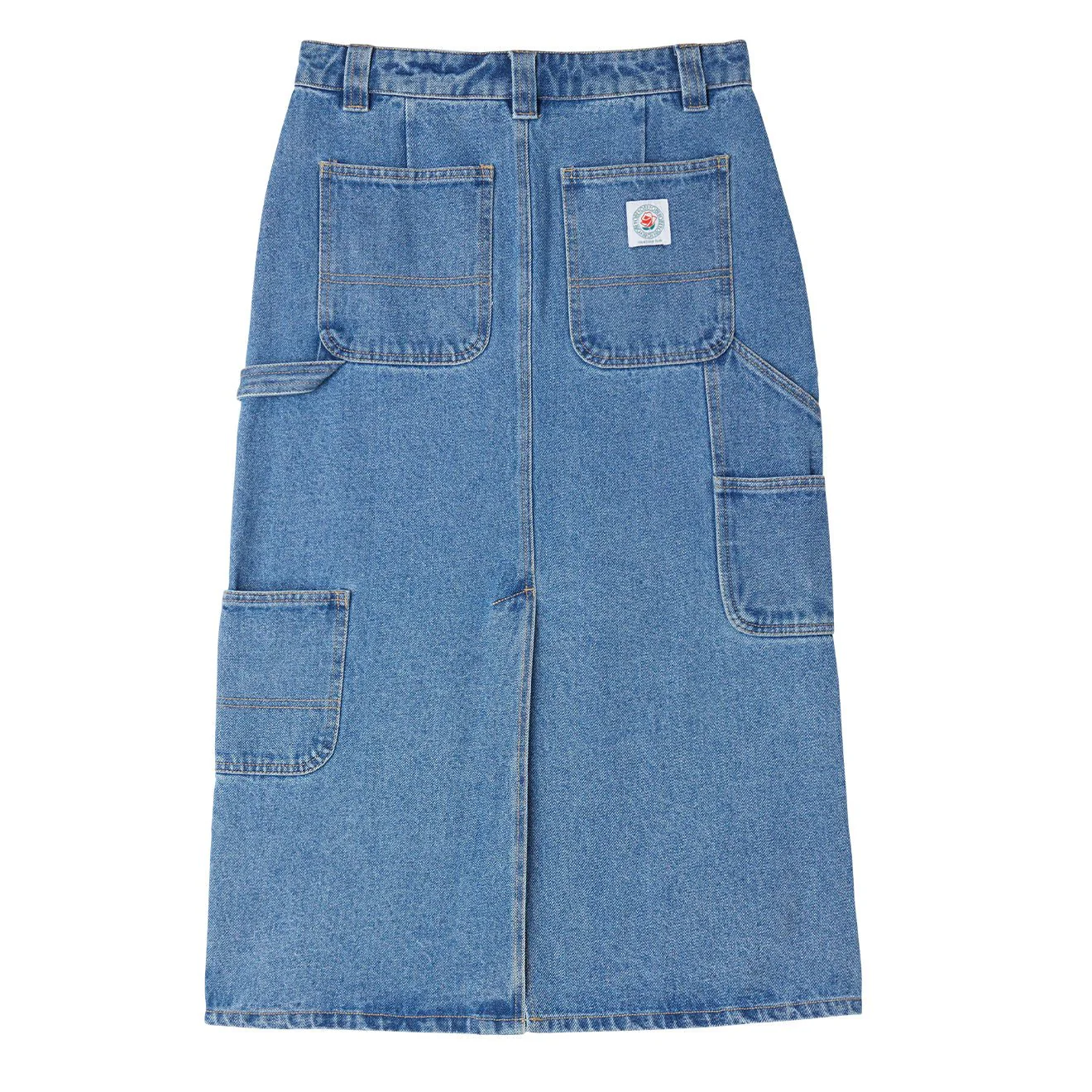 Obey Womens Painters Midi Skirt Light Indigo - Image 2