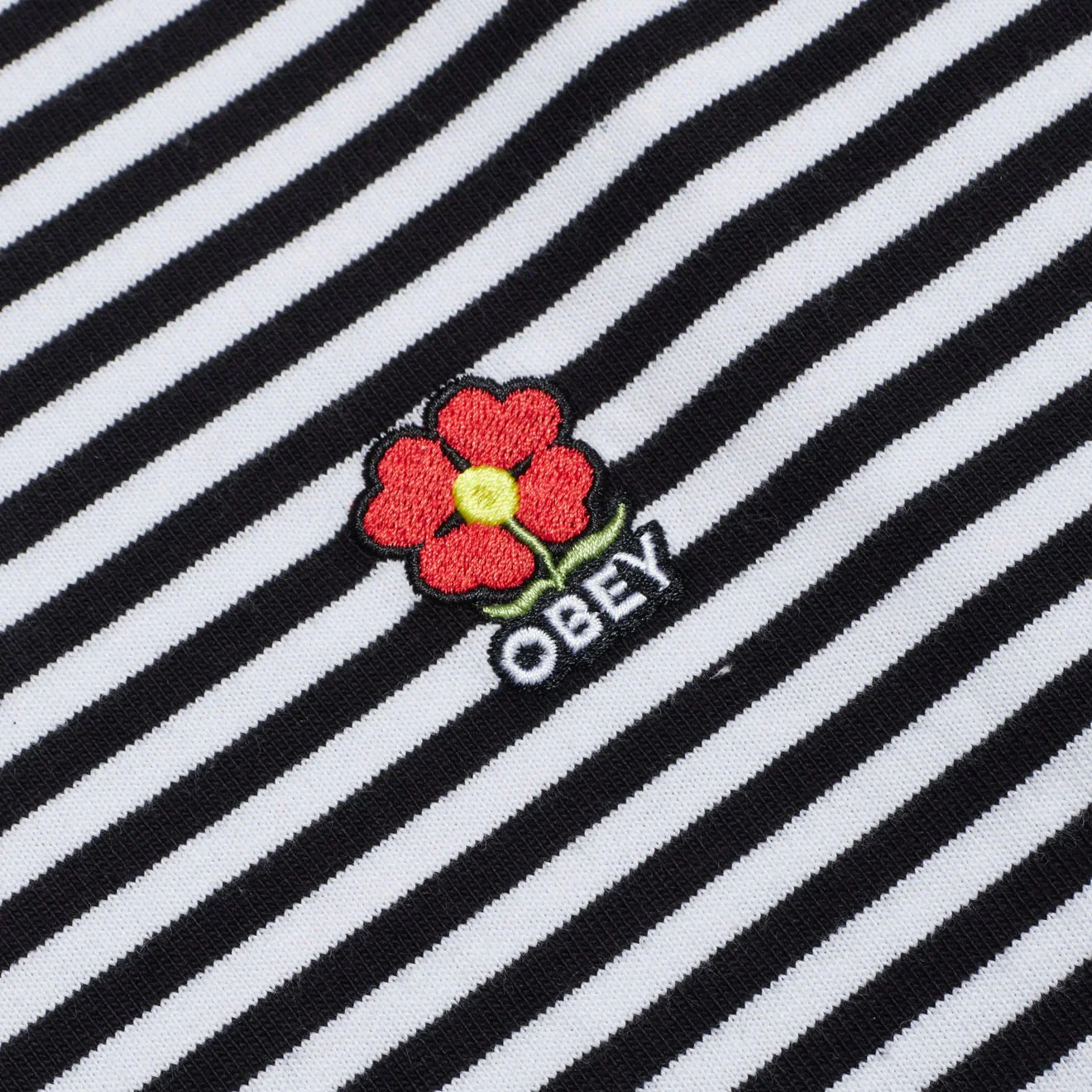 Obey Womens Romelia Tee LS Black Multi - Image 3