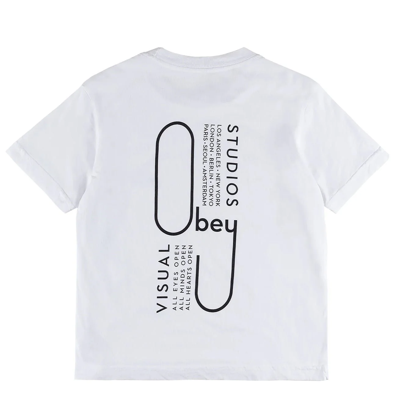 Obey Womens Visual Studios Tee White - Image 2