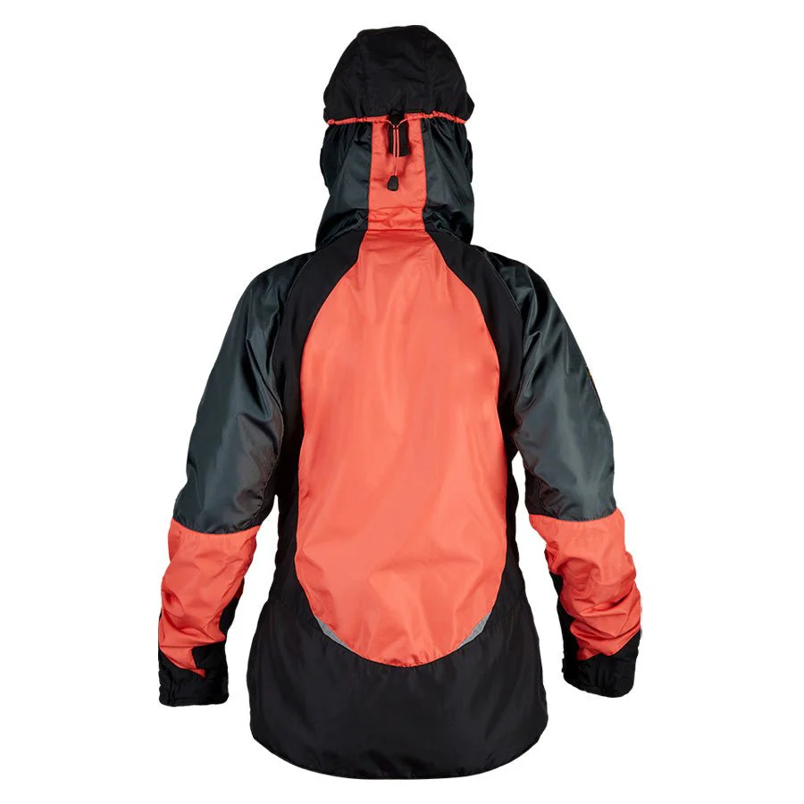 Paramo Womens Velez Evolution Hybrid Smock Hot Coral / Steel / Black - Image 4