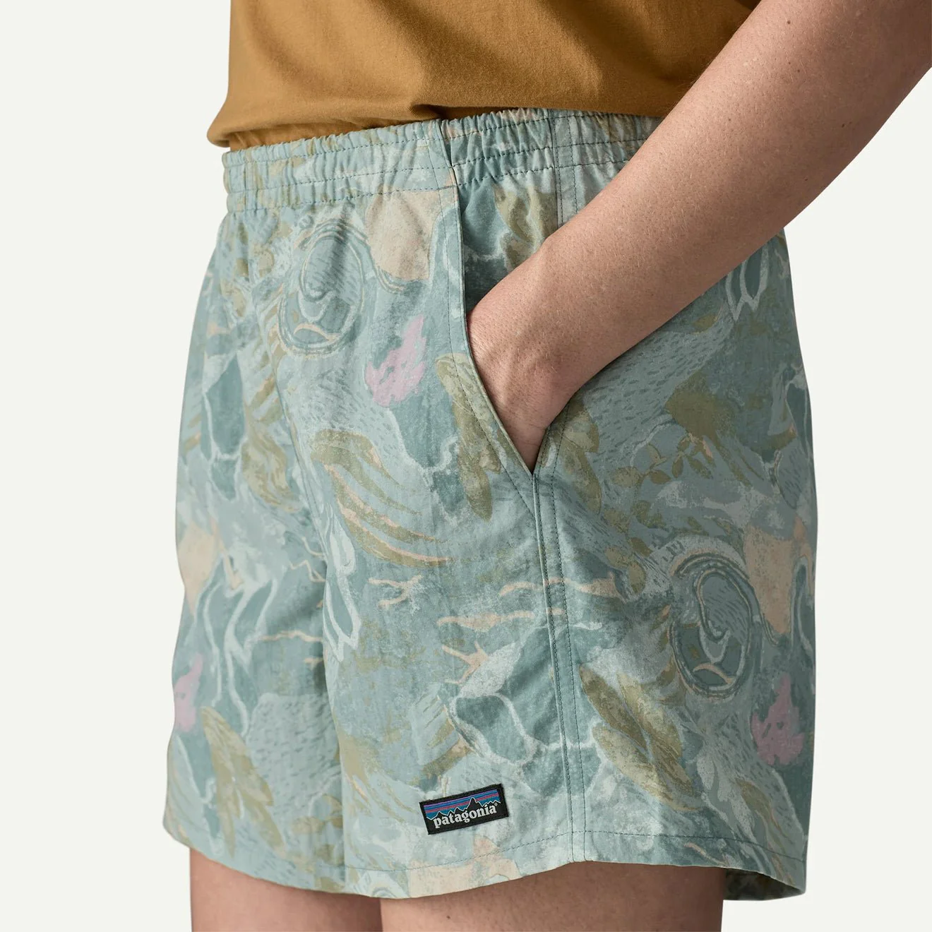 Patagonia Womens Baggies Shorts 5 in. Moon Tripper Virtually Blue - Image 5
