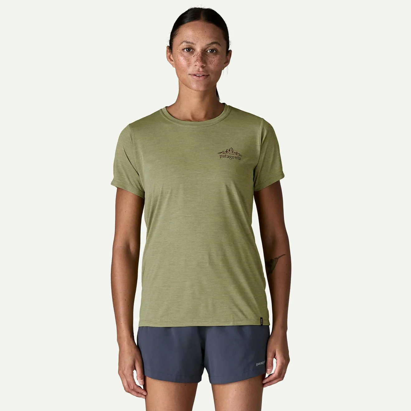 Patagonia Womens Cap Cool Daily Shirt Cloud Crag Quiet Violet - Image 3