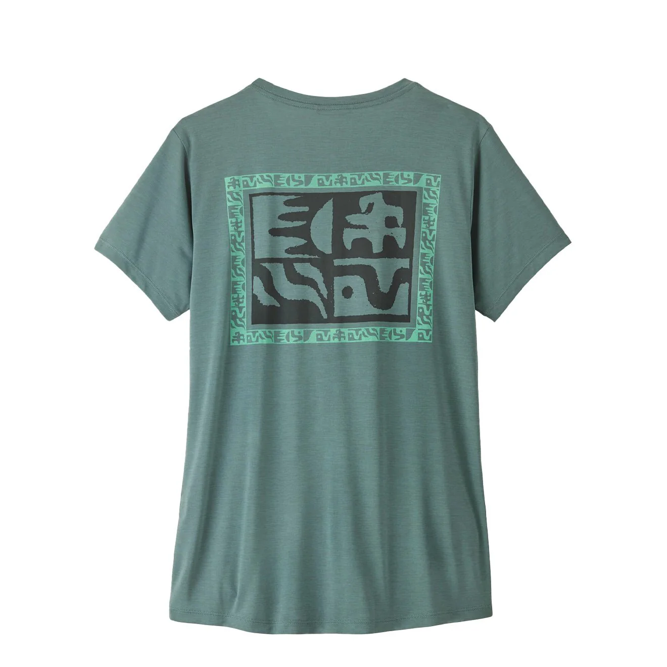 Patagonia Womens Cap Cool Daily Shirt Mother Rays Blue Sage Light Blue Sage X-Dye - Image 2