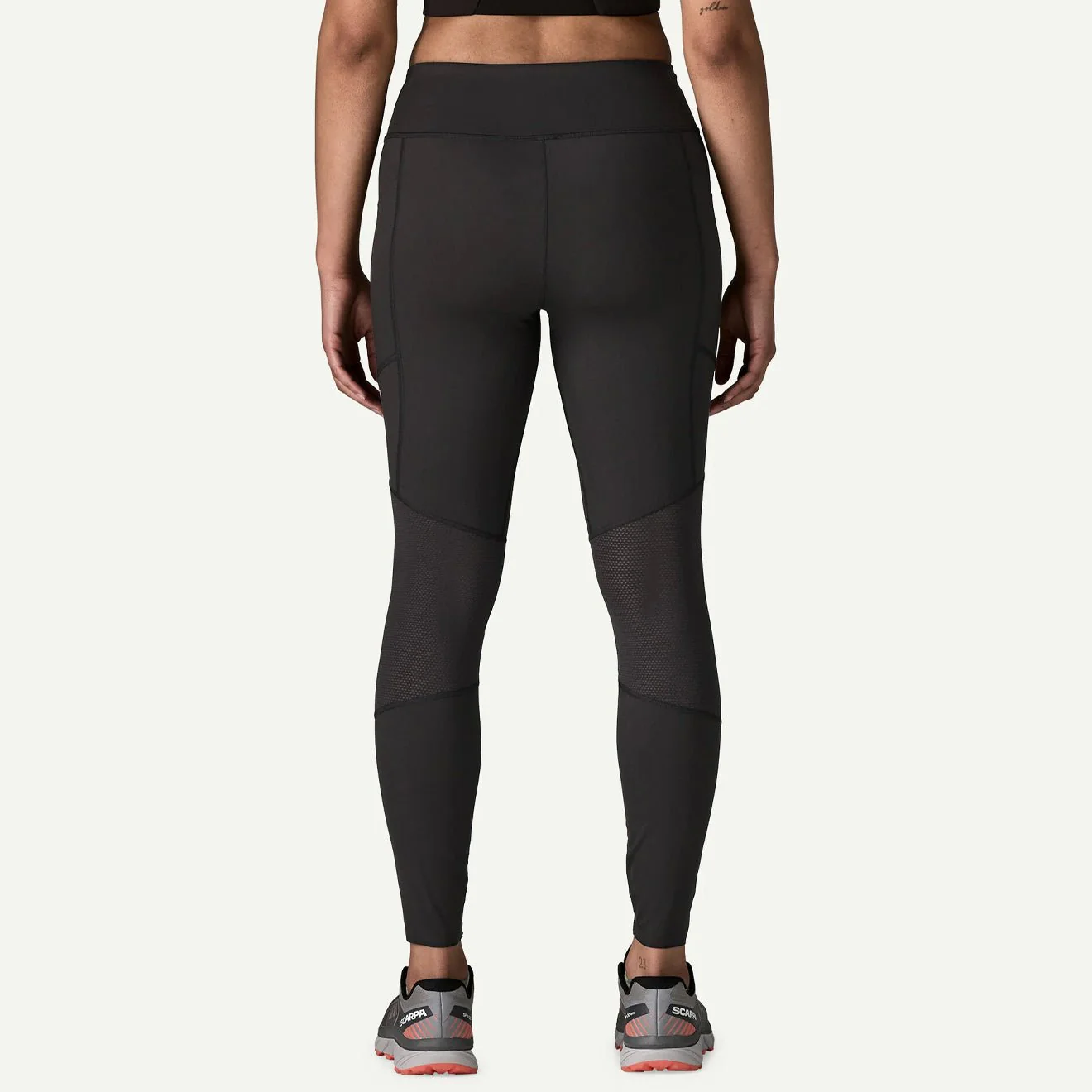 Patagonia Womens Endless Run 7/8 Tights Black - Image 3